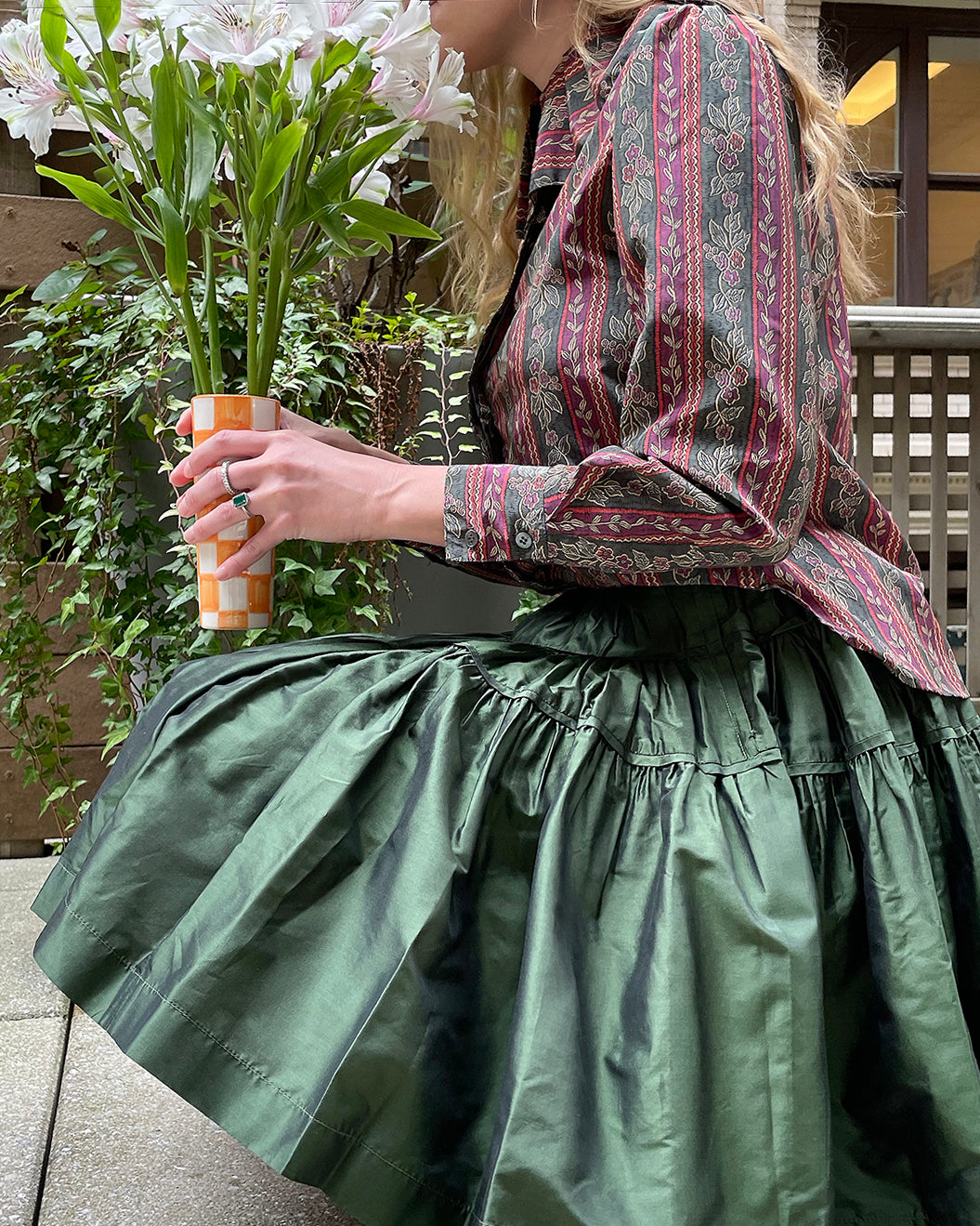 Vintage Ruffle Collar Shirt