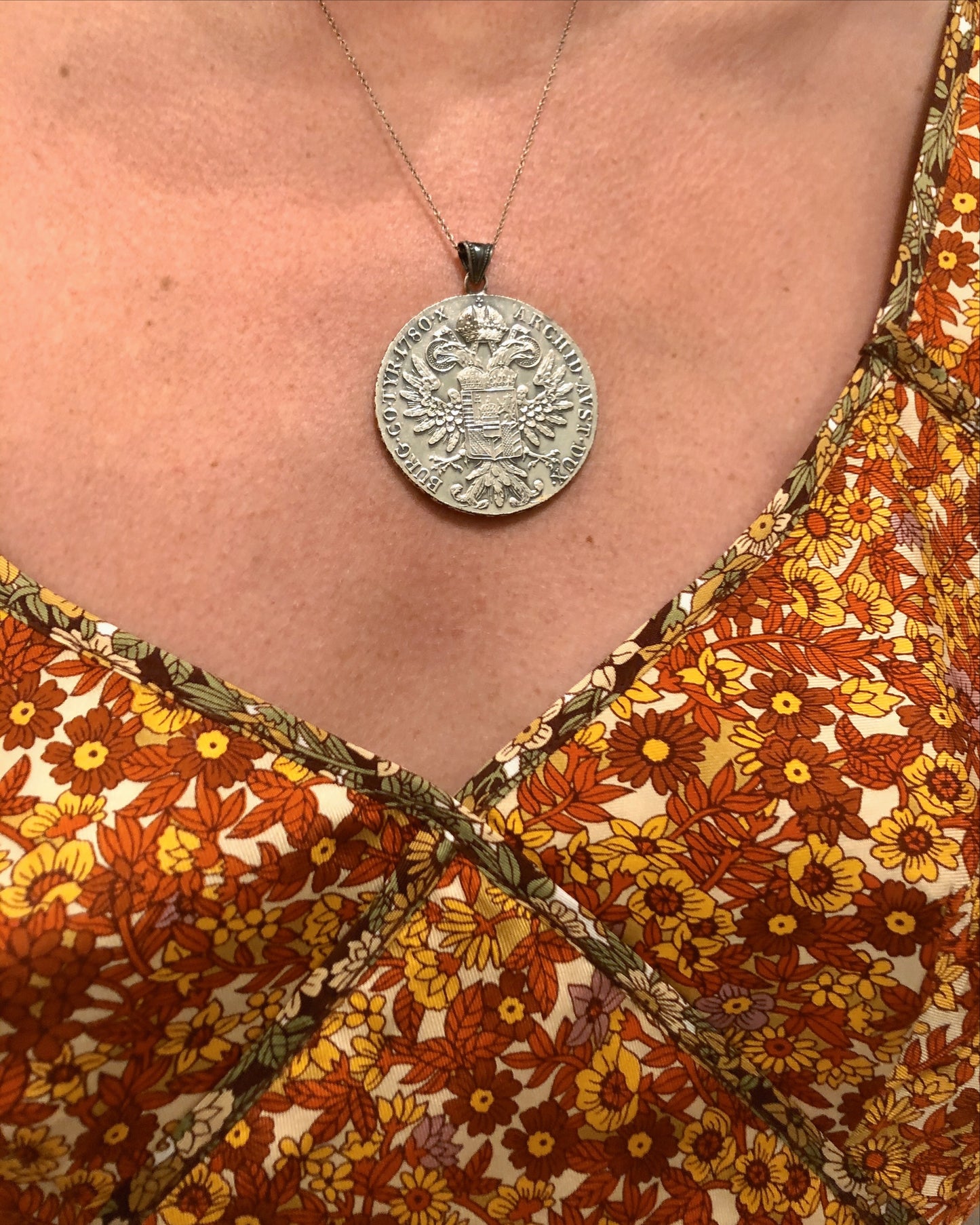 Vintage Austrian Silver Pendant