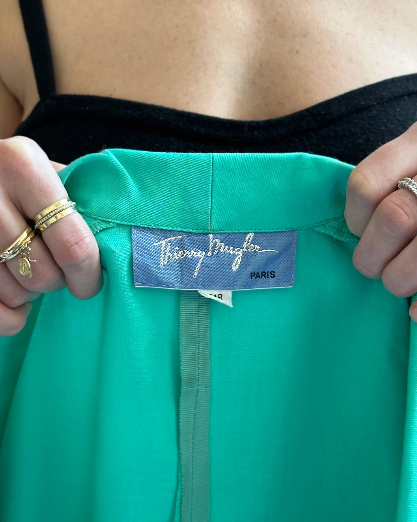 Vintage Thierry Mugler Evening Jacket With Tie Waist