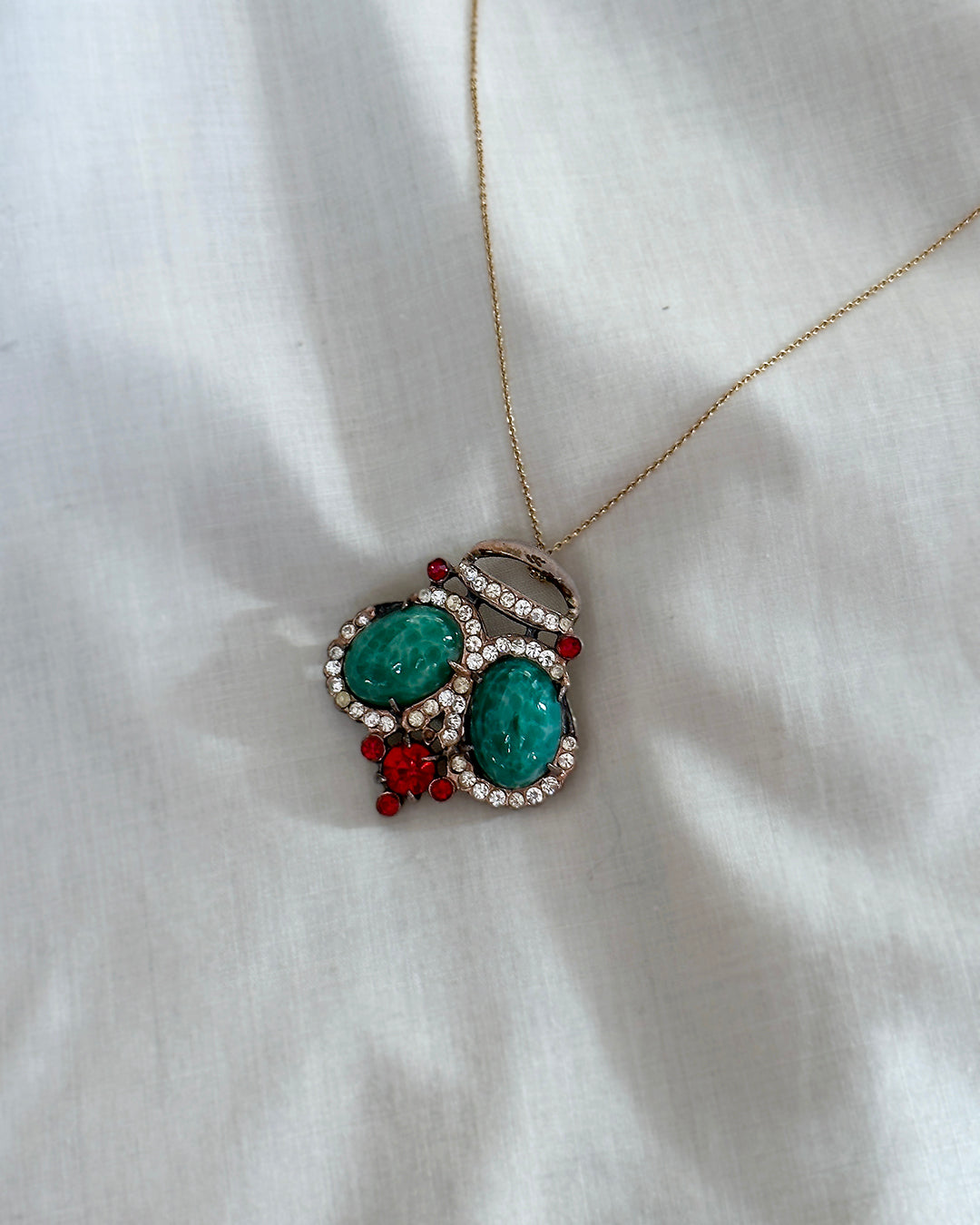 Vintage 1940s Trifari Crown Pendant/Brooch