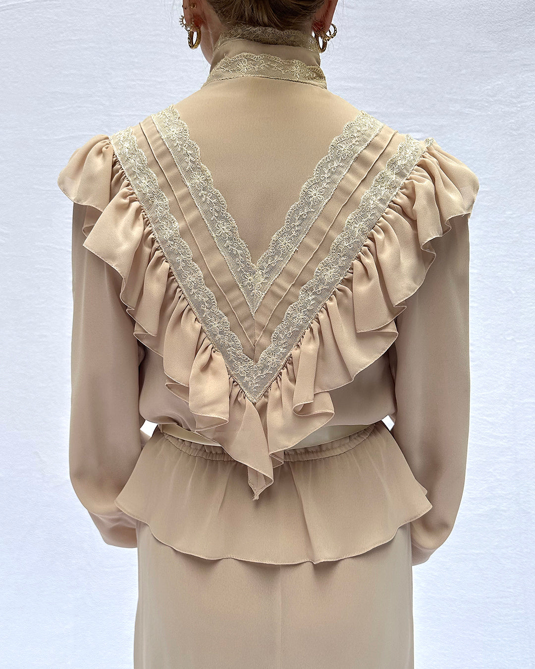 Vintage Victorian-Style Blouse With Underslip