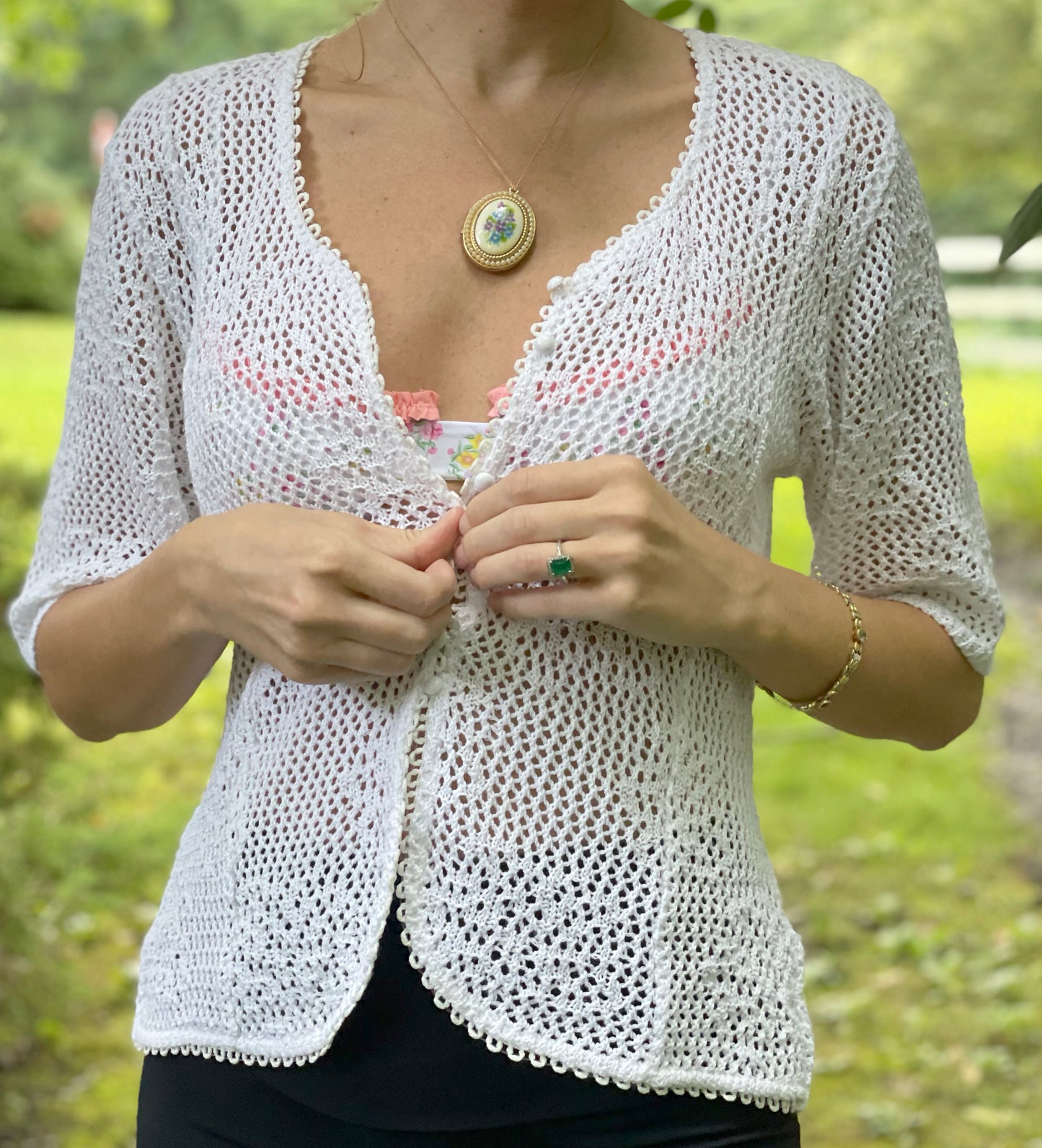 Vintage Open Crochet Knit