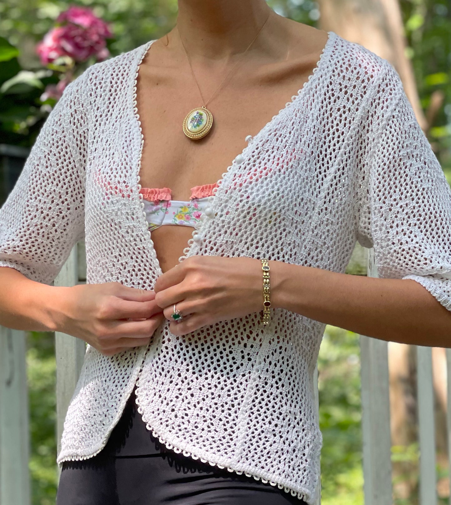 Vintage Open Crochet Knit