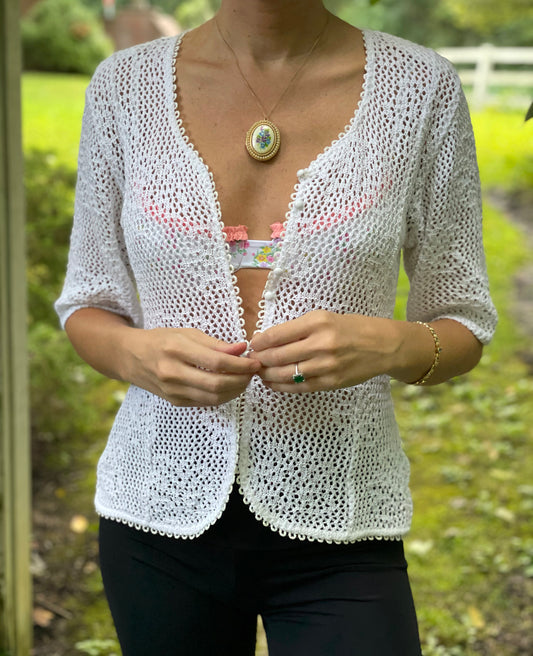 Vintage Open Crochet Knit
