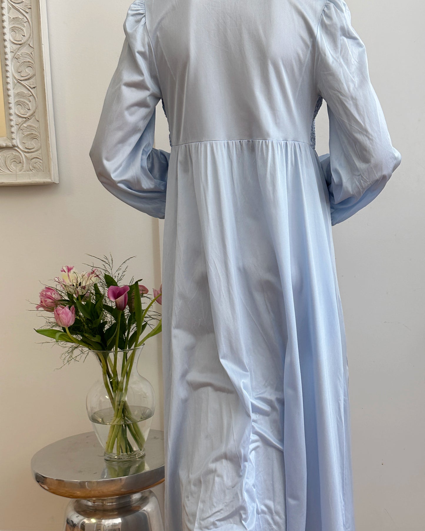 Vintage 1970s Smocked Peignoir