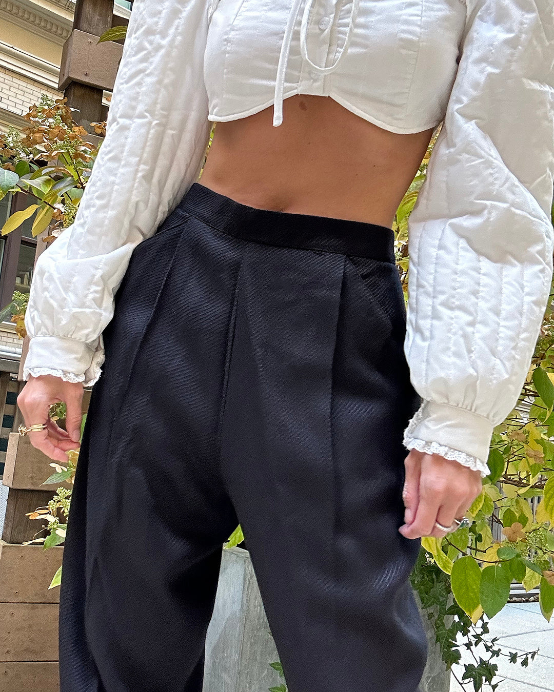 Deadstock Vintage 1980s Pleat-Front Trousers