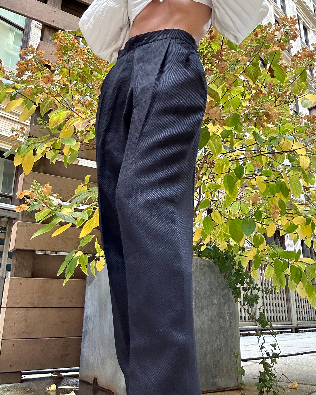 Deadstock Vintage 1980s Pleat-Front Trousers