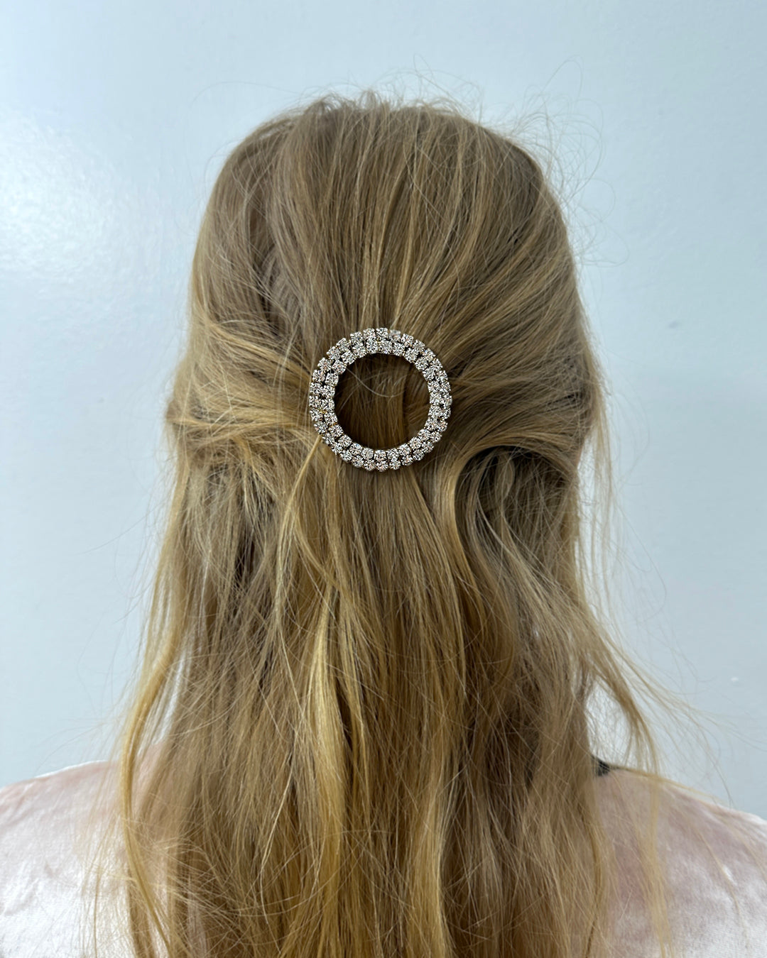 Vintage 1950s Crystal Circle Pins