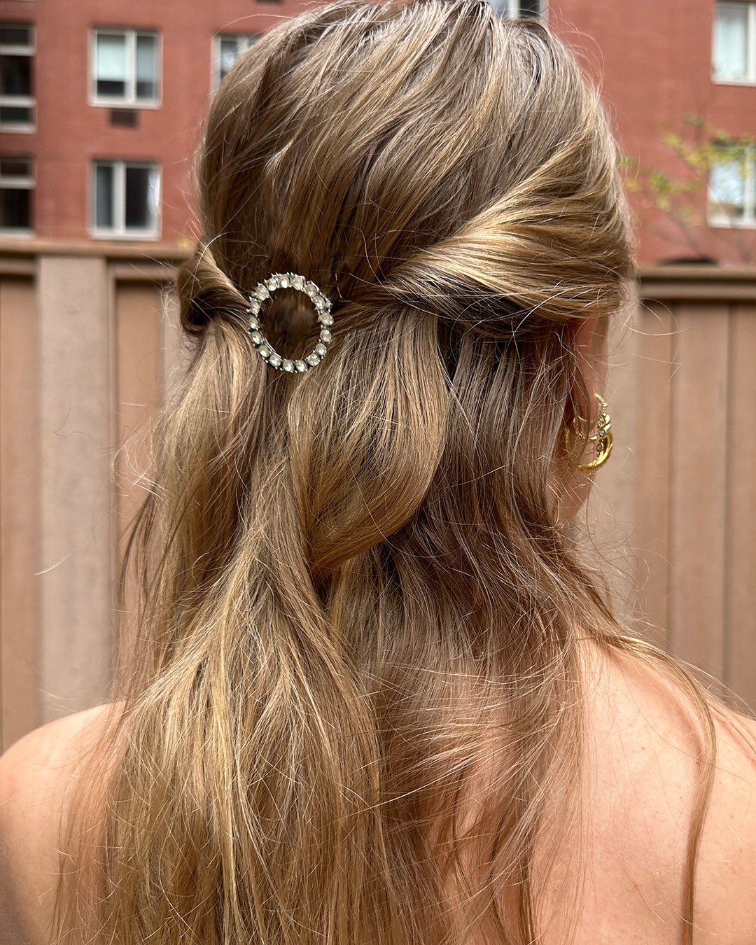 Vintage 1950s Crystal Circle Pins