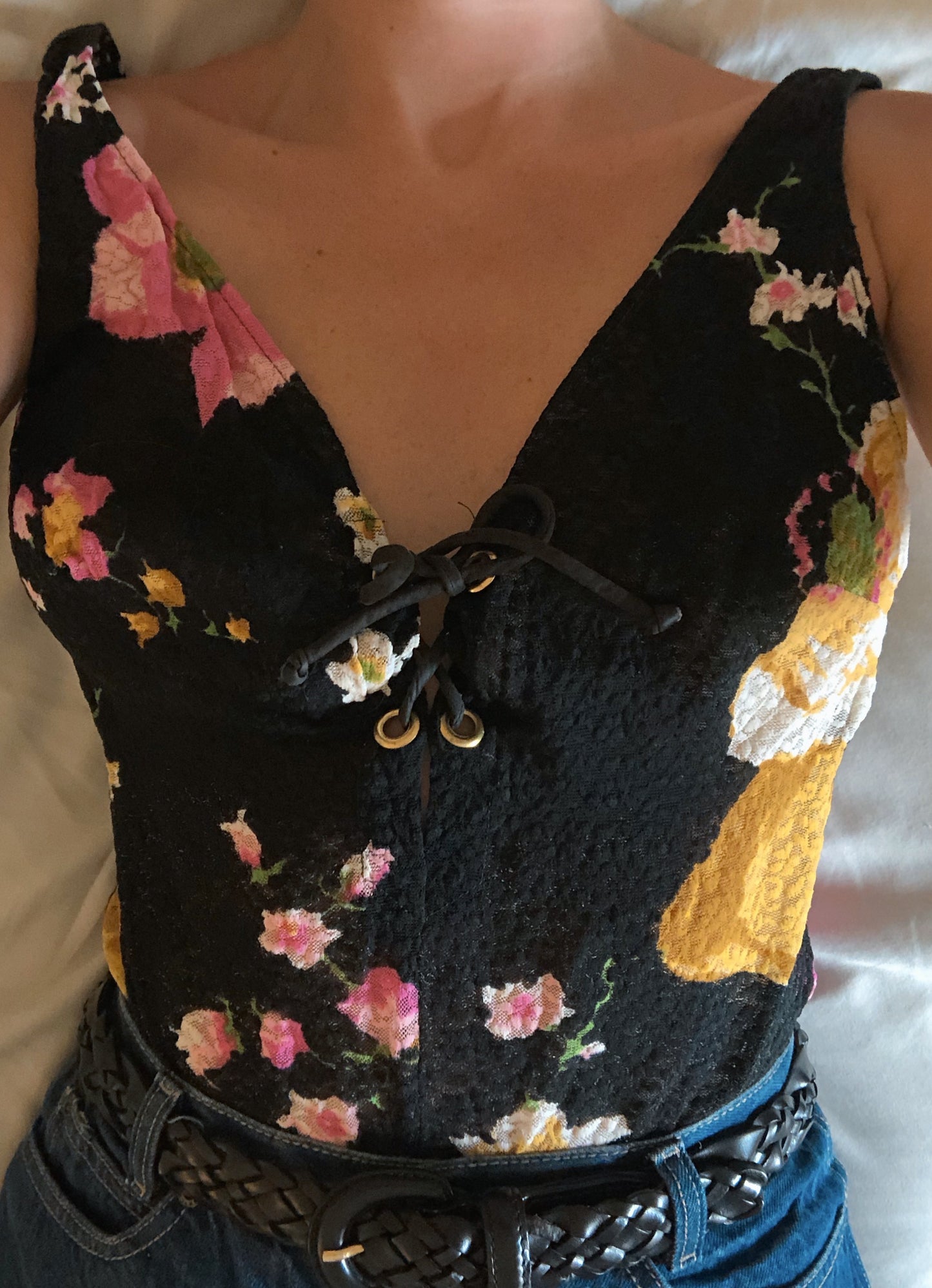 1950s Floral Bodysuit