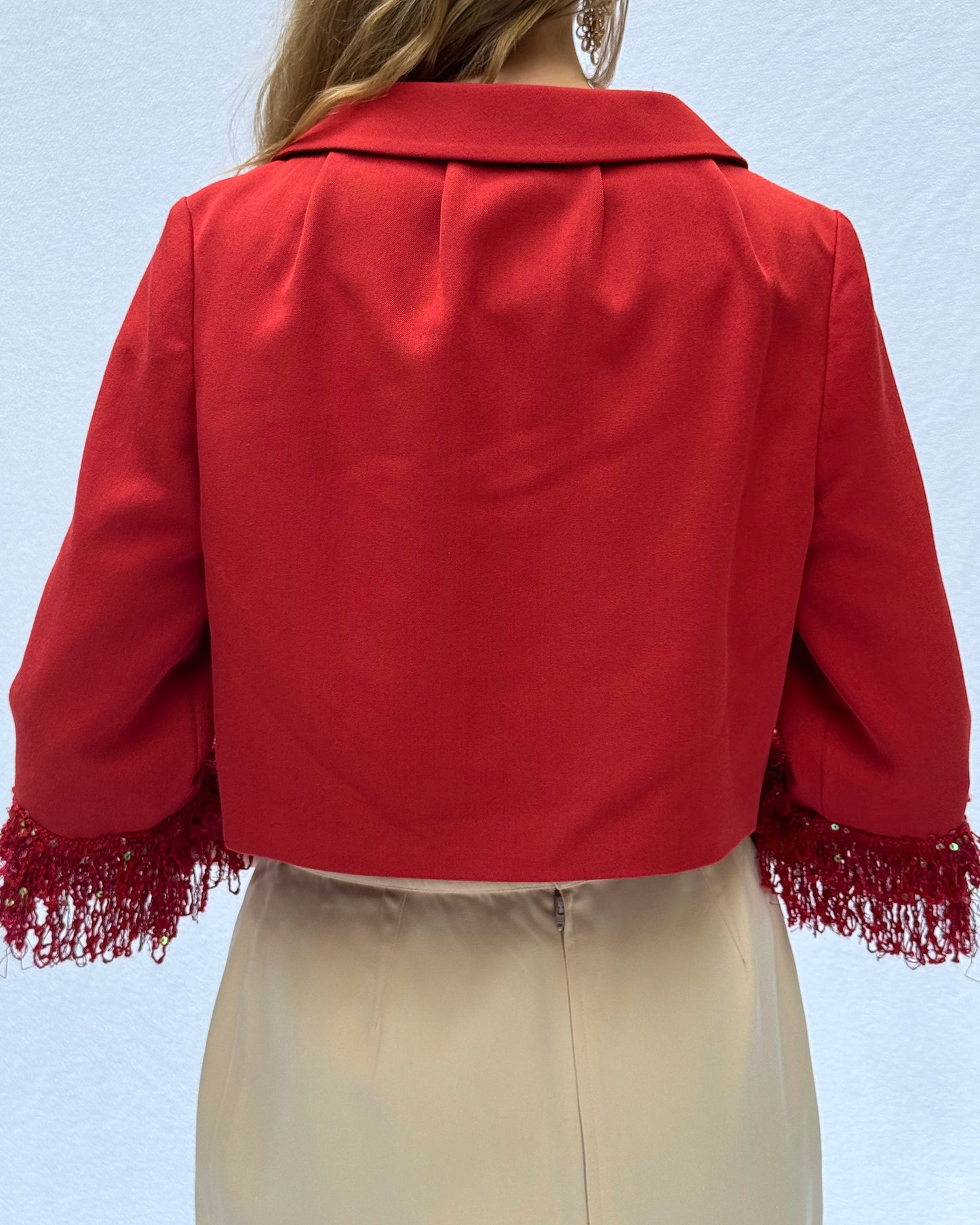 1960s-Style Cropped Cocktail Jacket