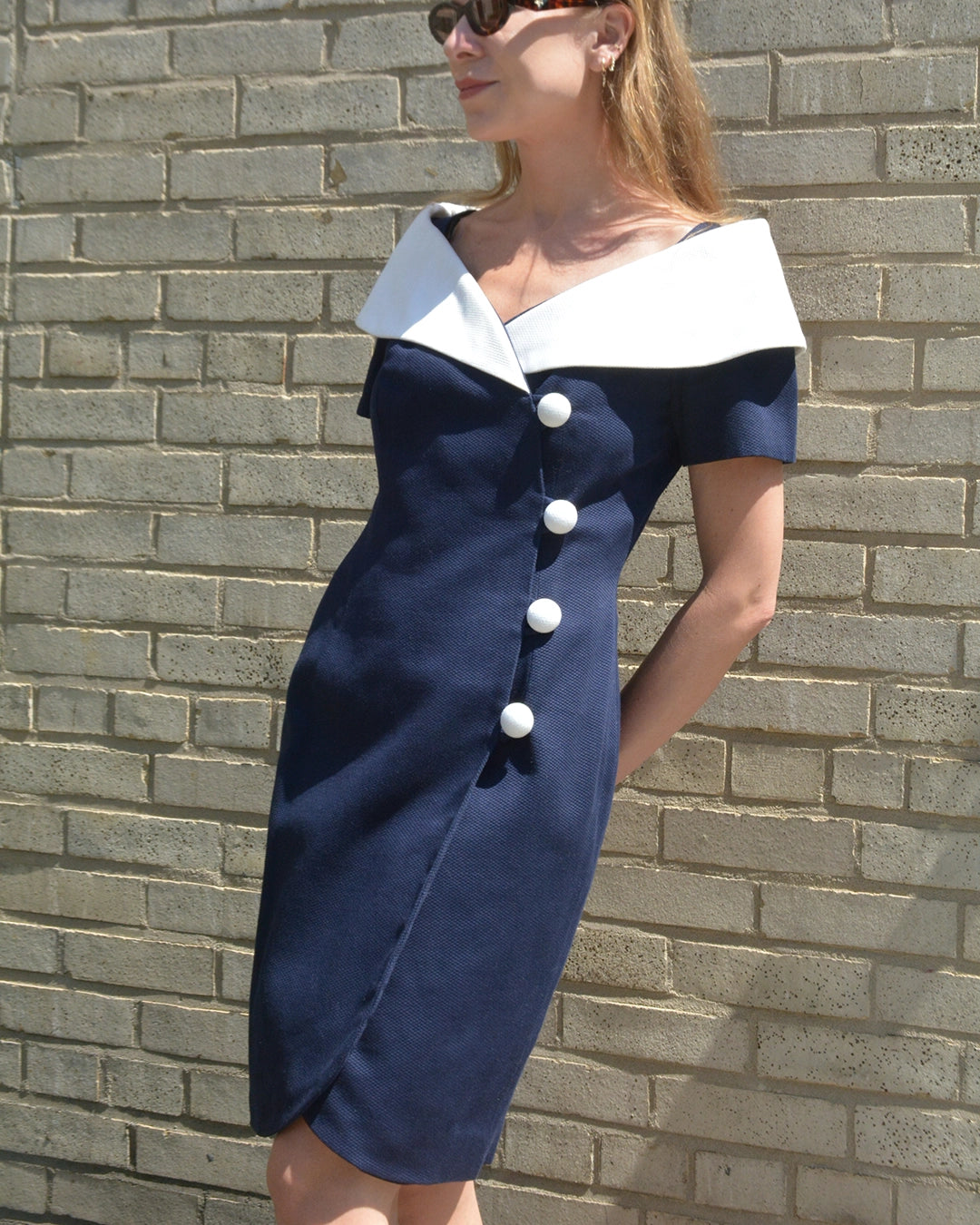 Vintage Scaasi Cotton Pique Blazer Dress