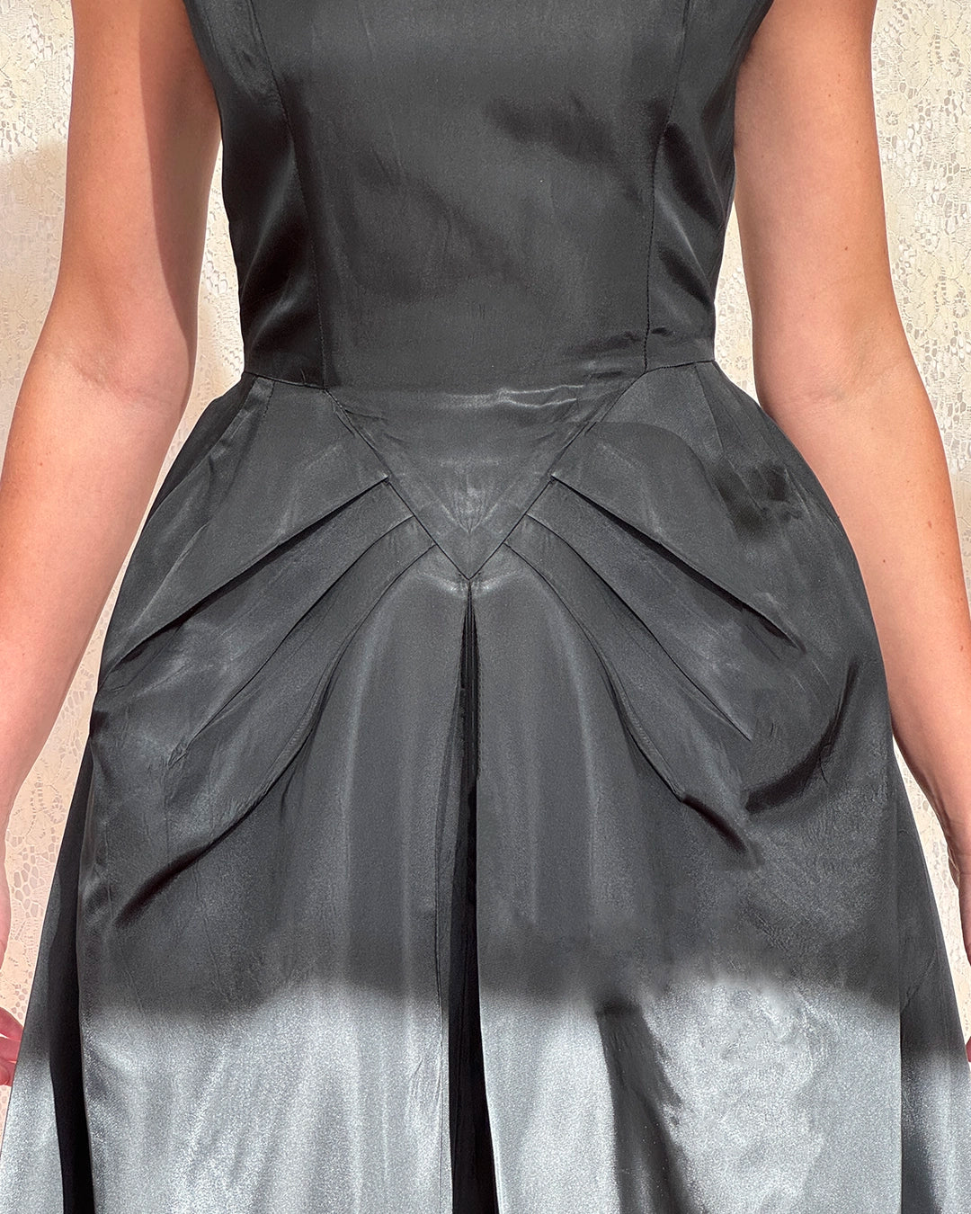 Vintage 1950s Basque-Waist Little Black Dress Vintage 1950s Basque-Waist Little Black Dress