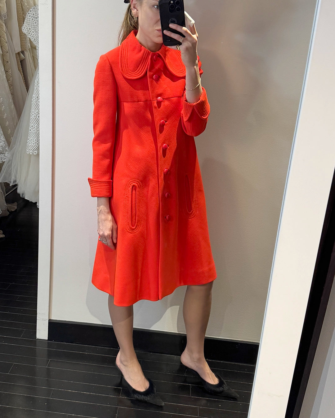 Vintage 1960s Pierre Cardin Mod Wool Coat