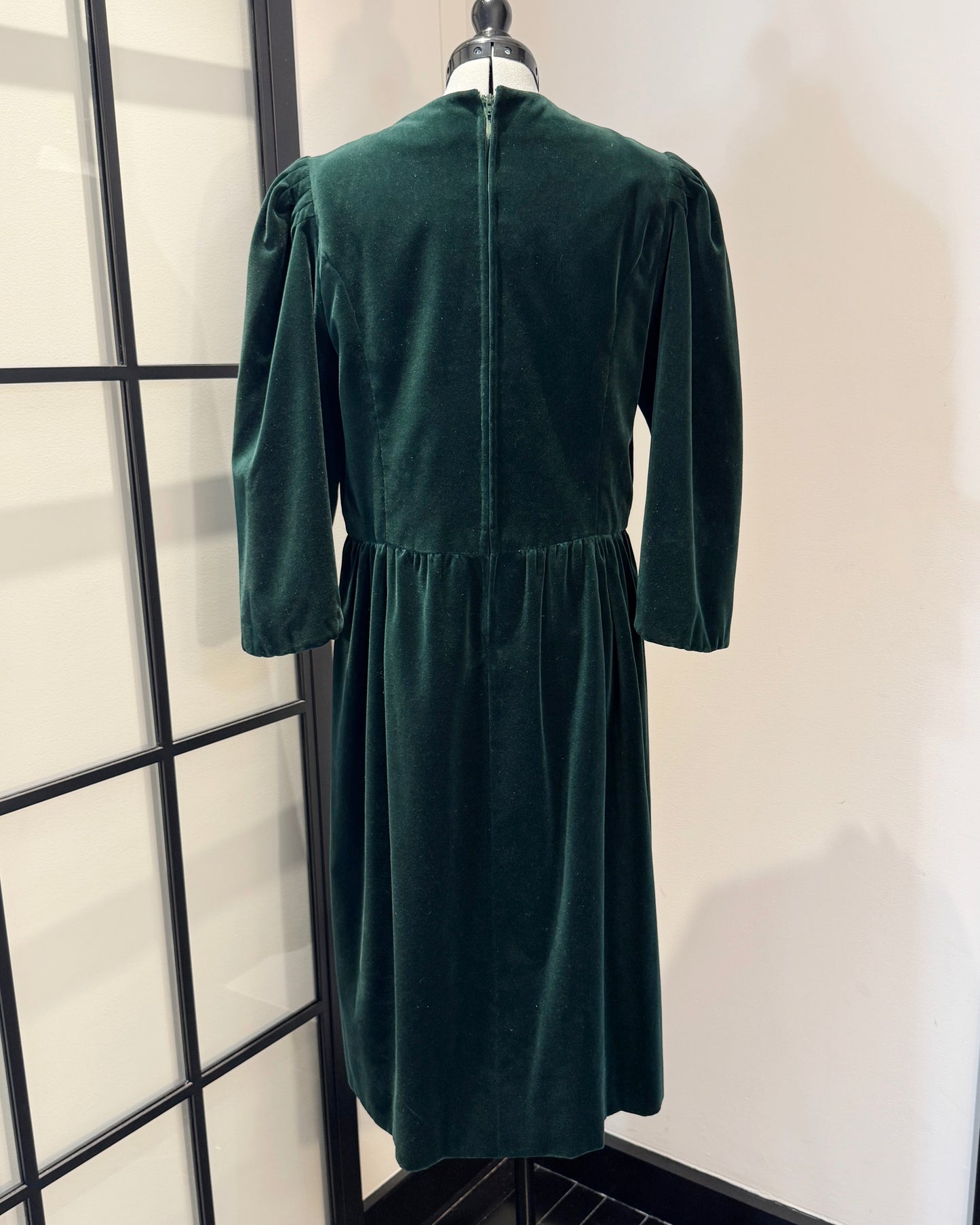 Vintage 1960s Sybil Connolly Couture Velvet Dress