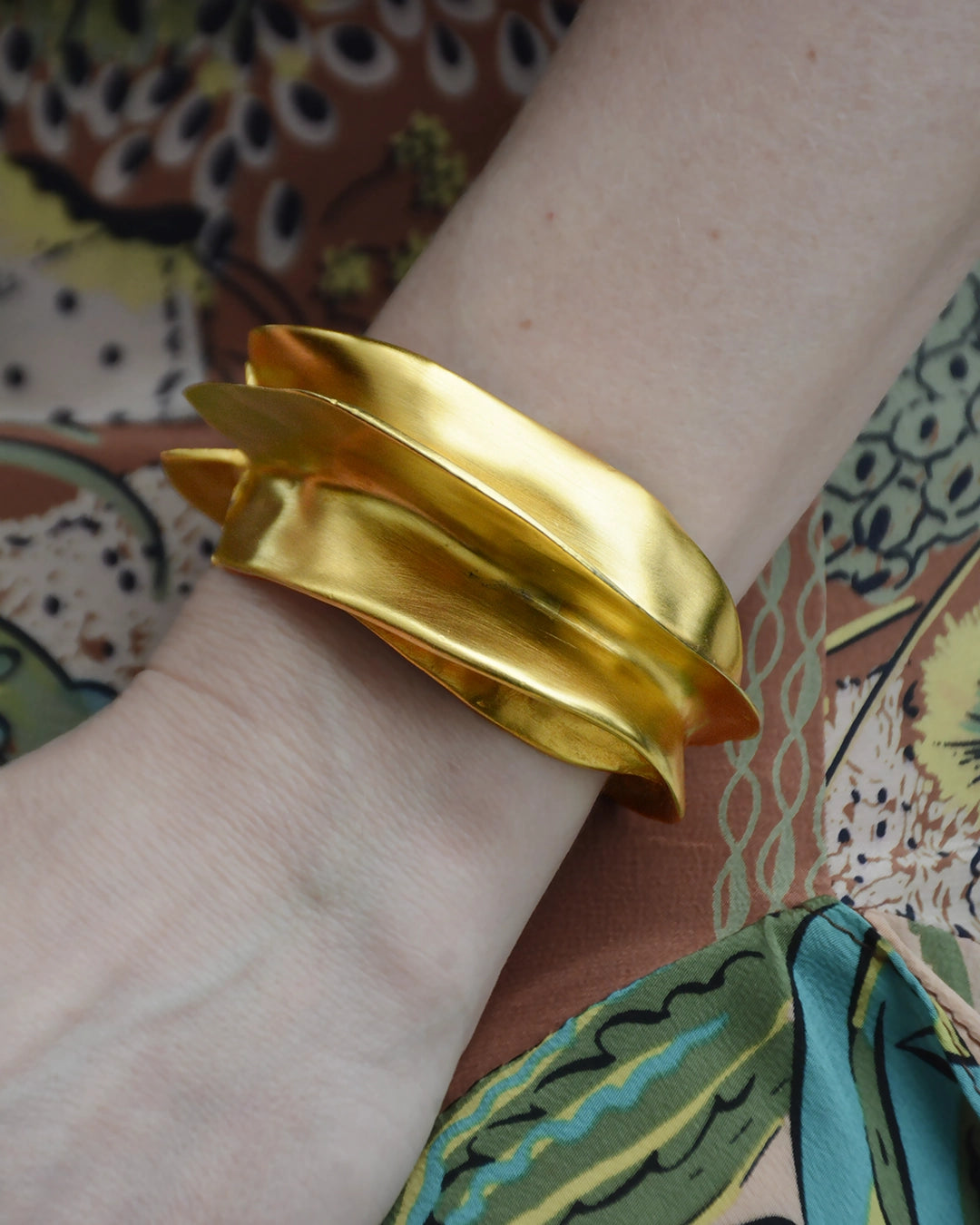 Kenneth Lane Sculptural Gold Cuff