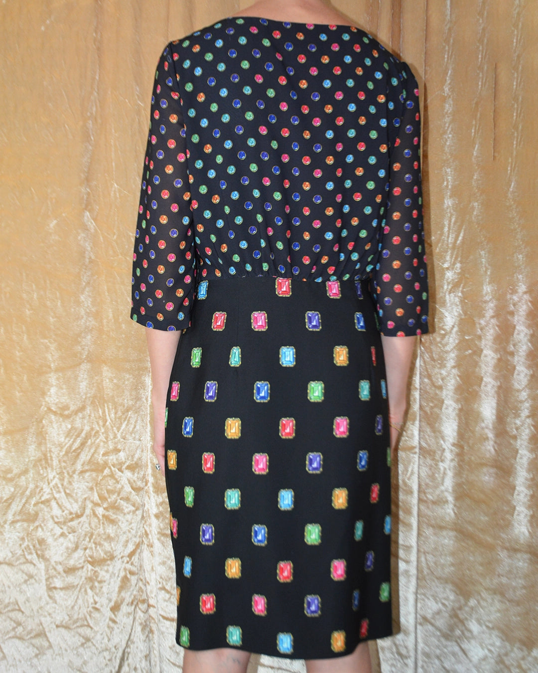 Moschino Jewel Print Sheath Dress