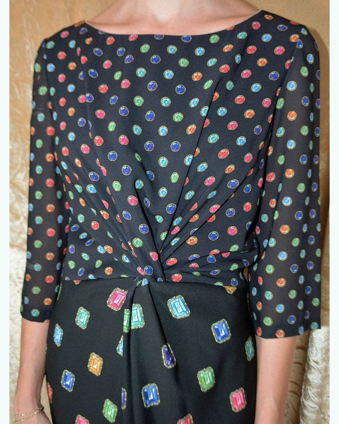 Moschino Jewel Print Sheath Dress