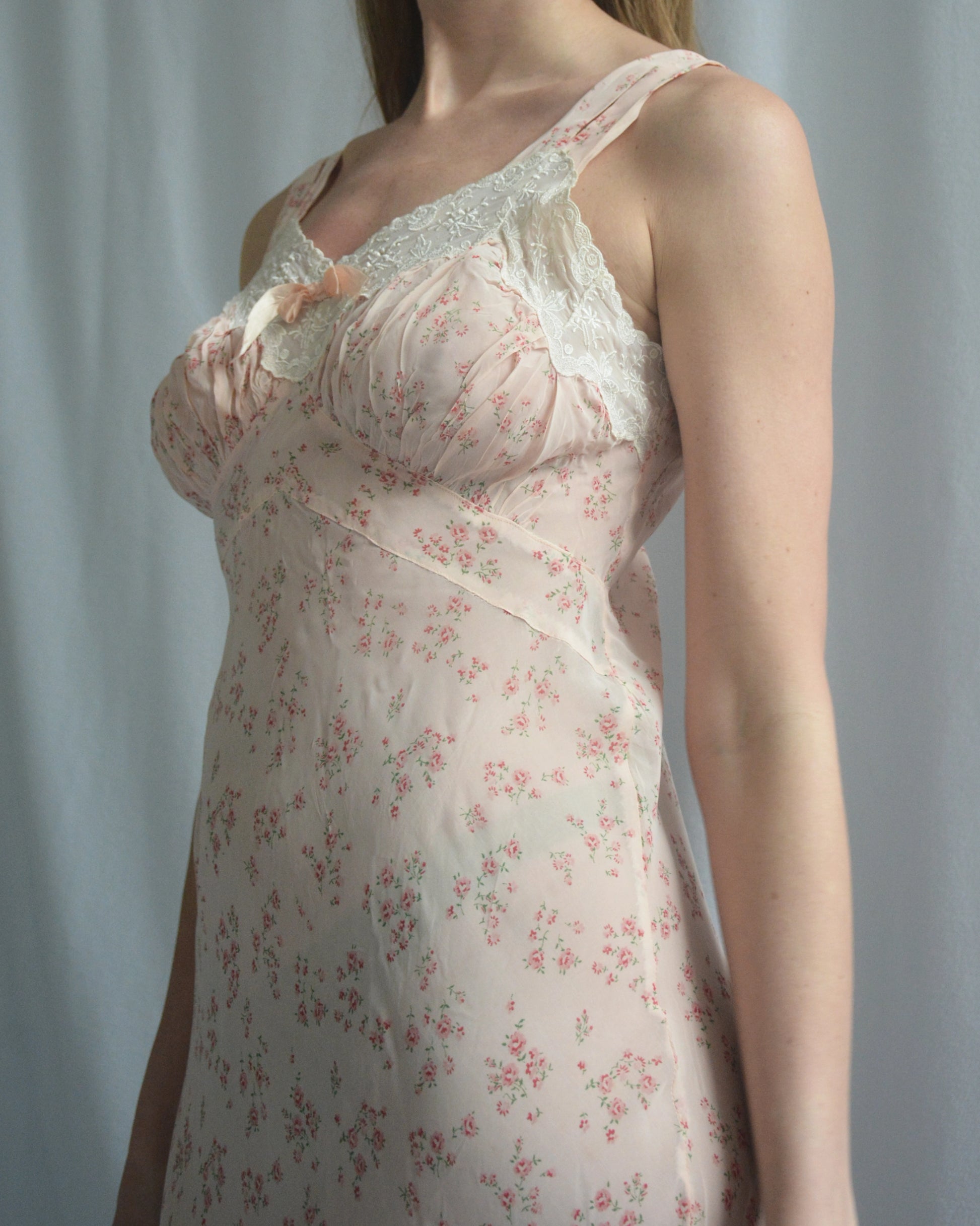 Vintage 1930s Floral Slip Dress Very Breezy Vintage 1930s Floral Slip Dress Very Breezy