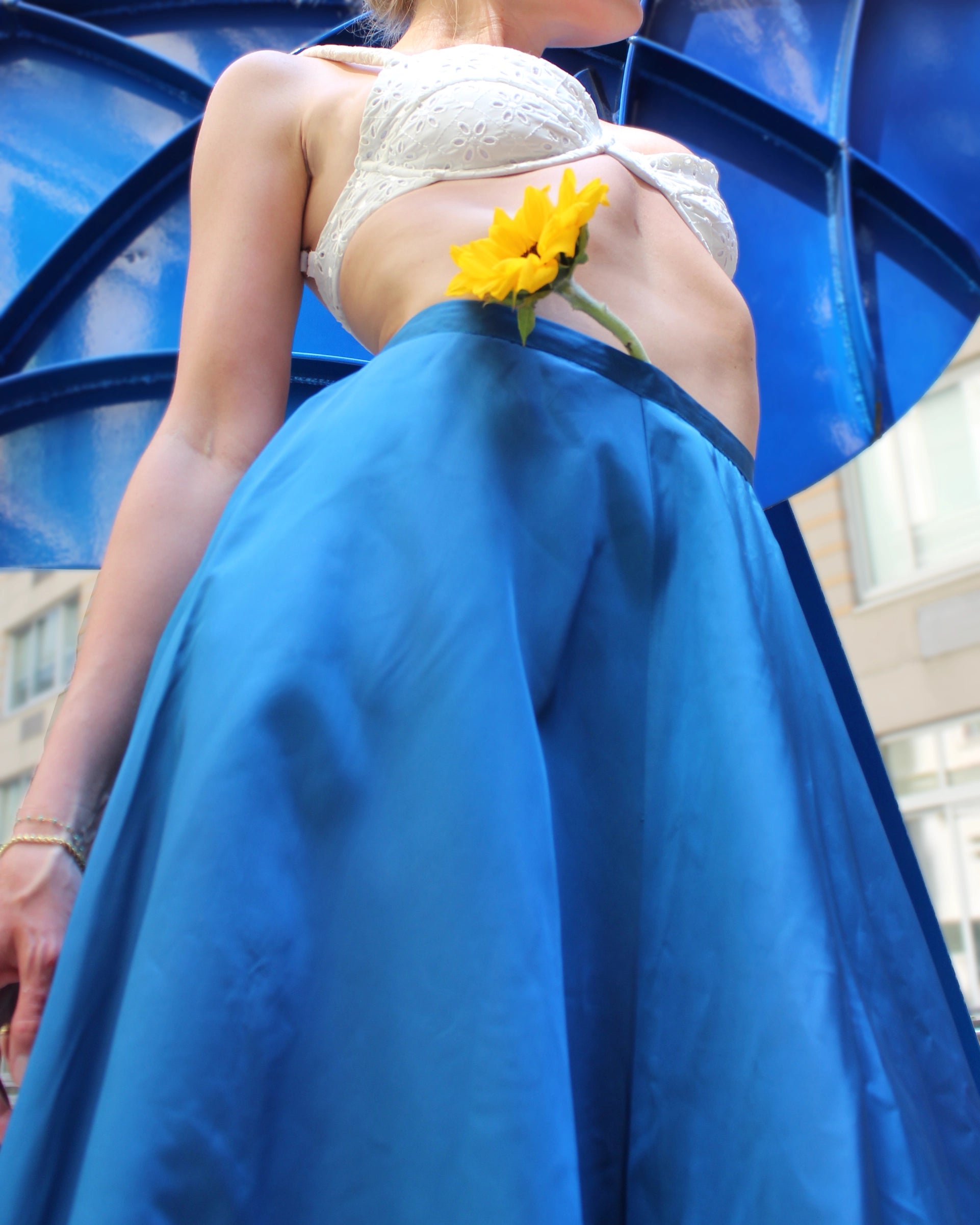 Taffeta circle skirt 1950s on sale