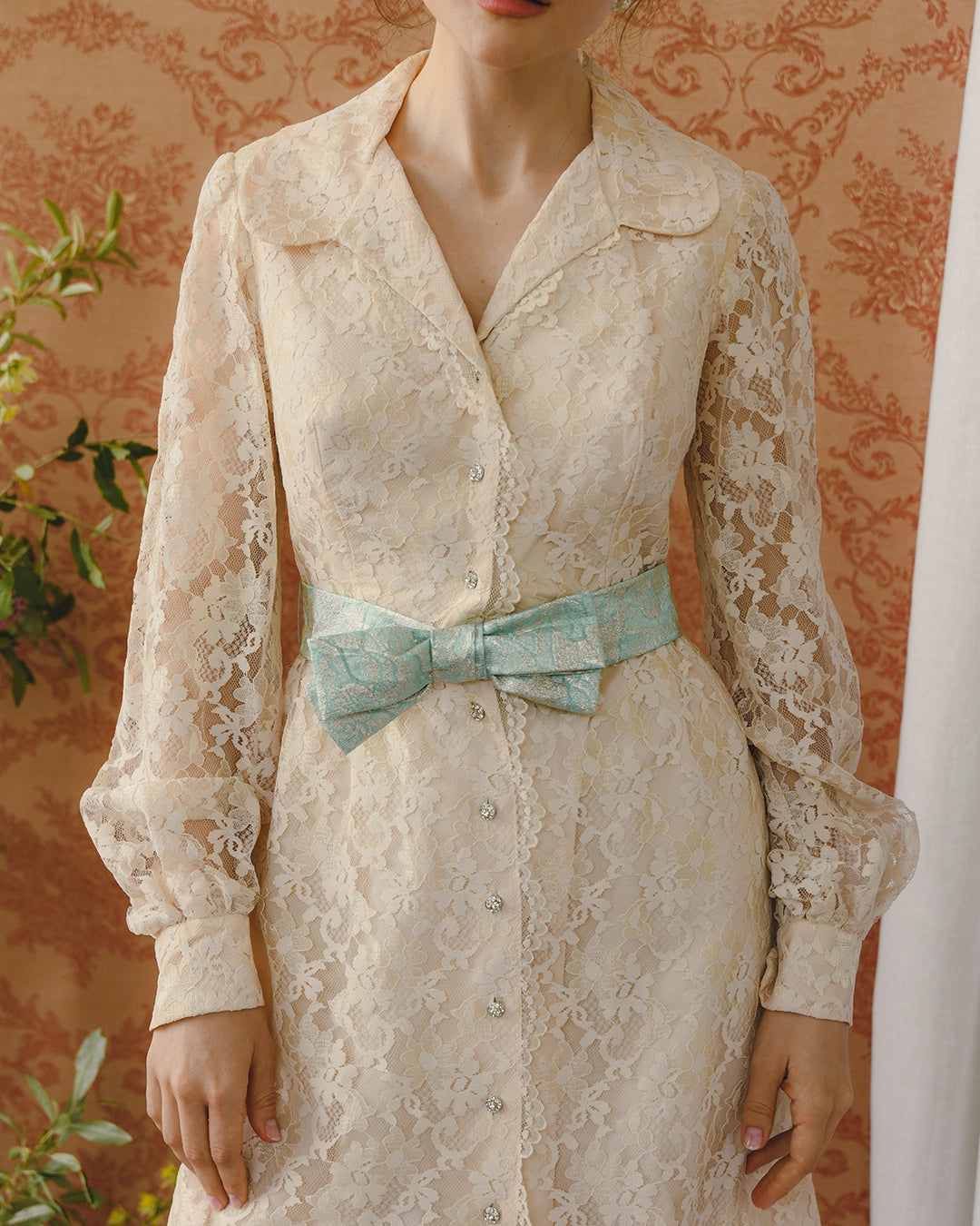 Vintage 1960s Lace Coat Dress With Matching Bloomers