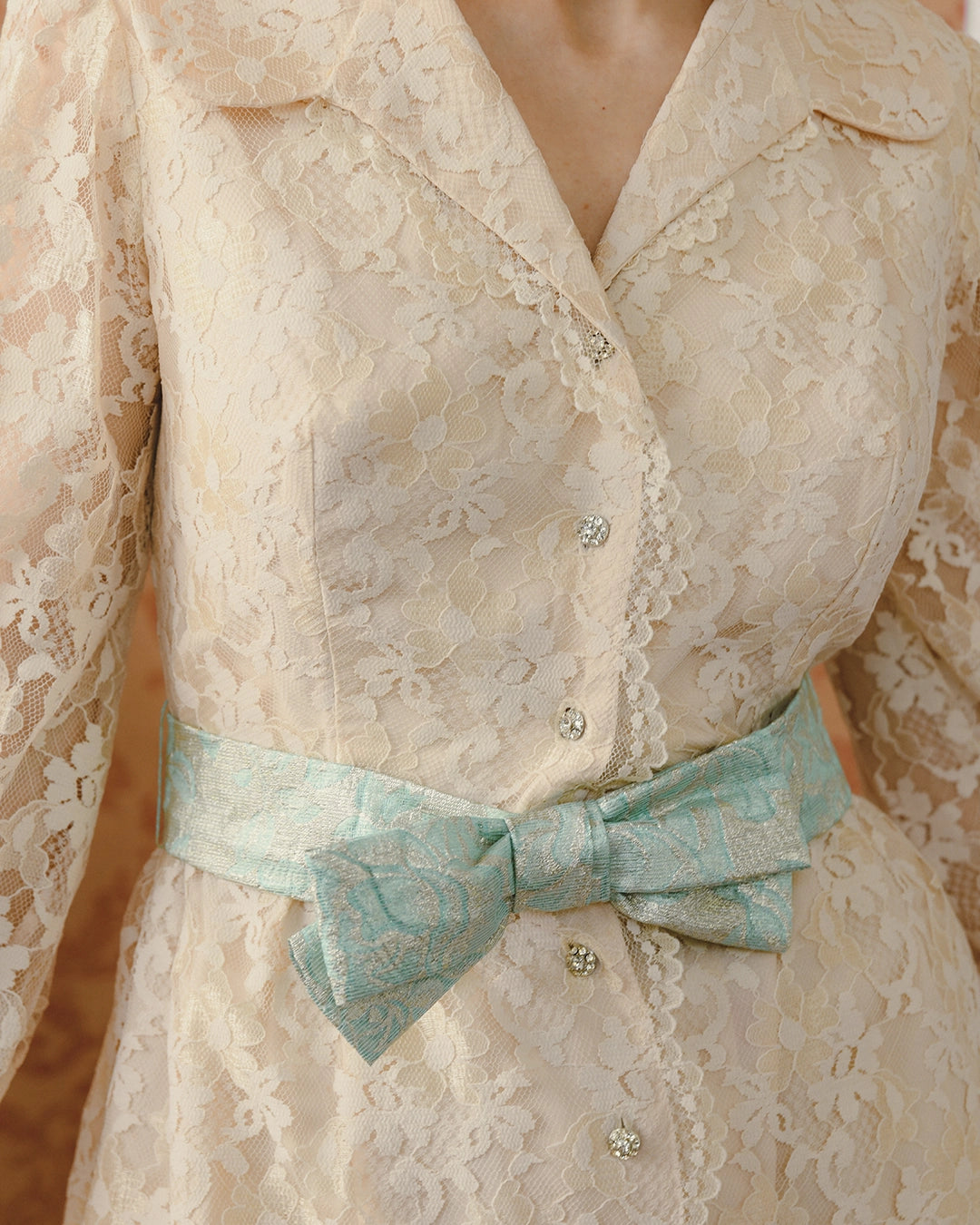 Vintage 1960s Lace Coat Dress With Matching Bloomers