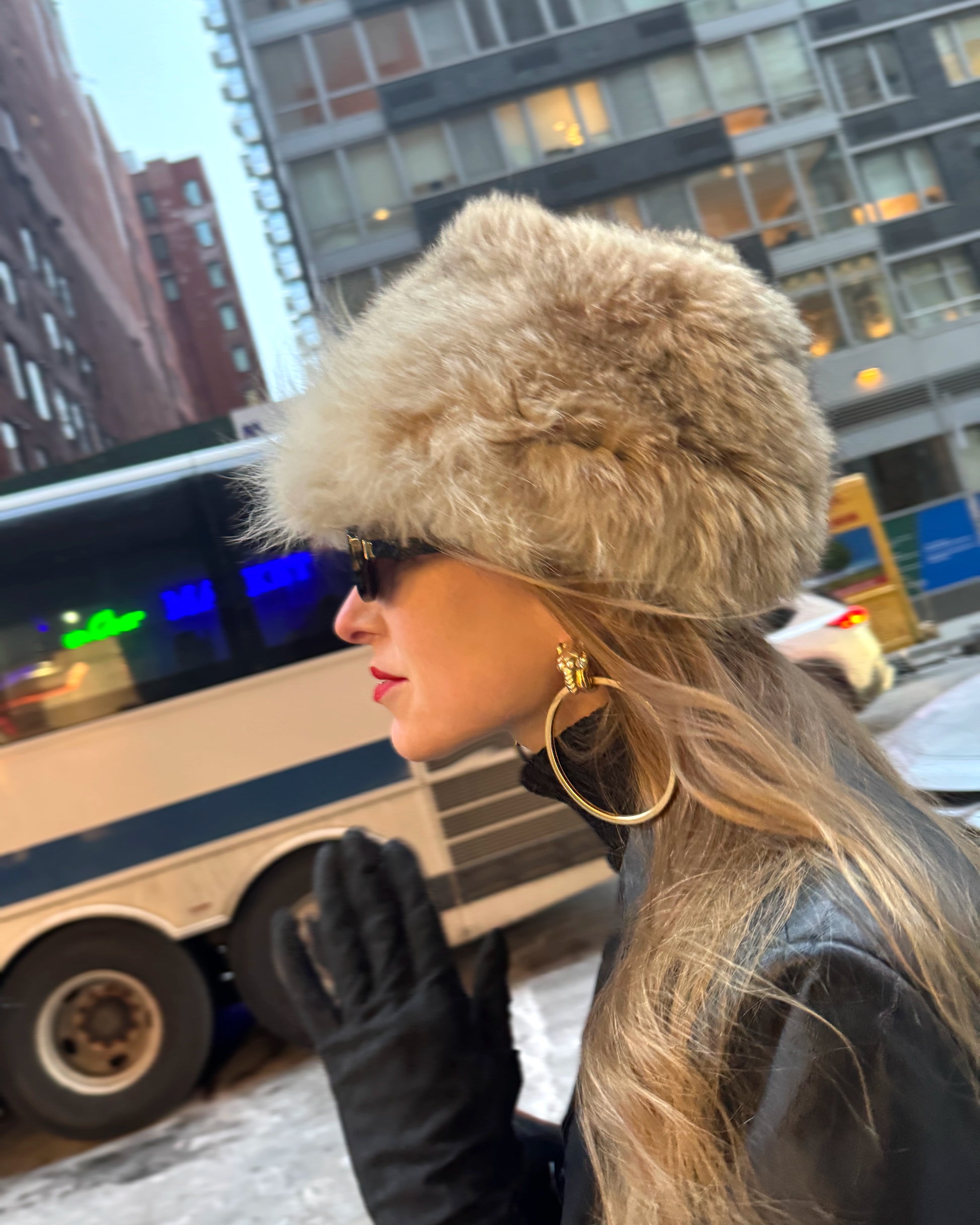 Fur hat shop store