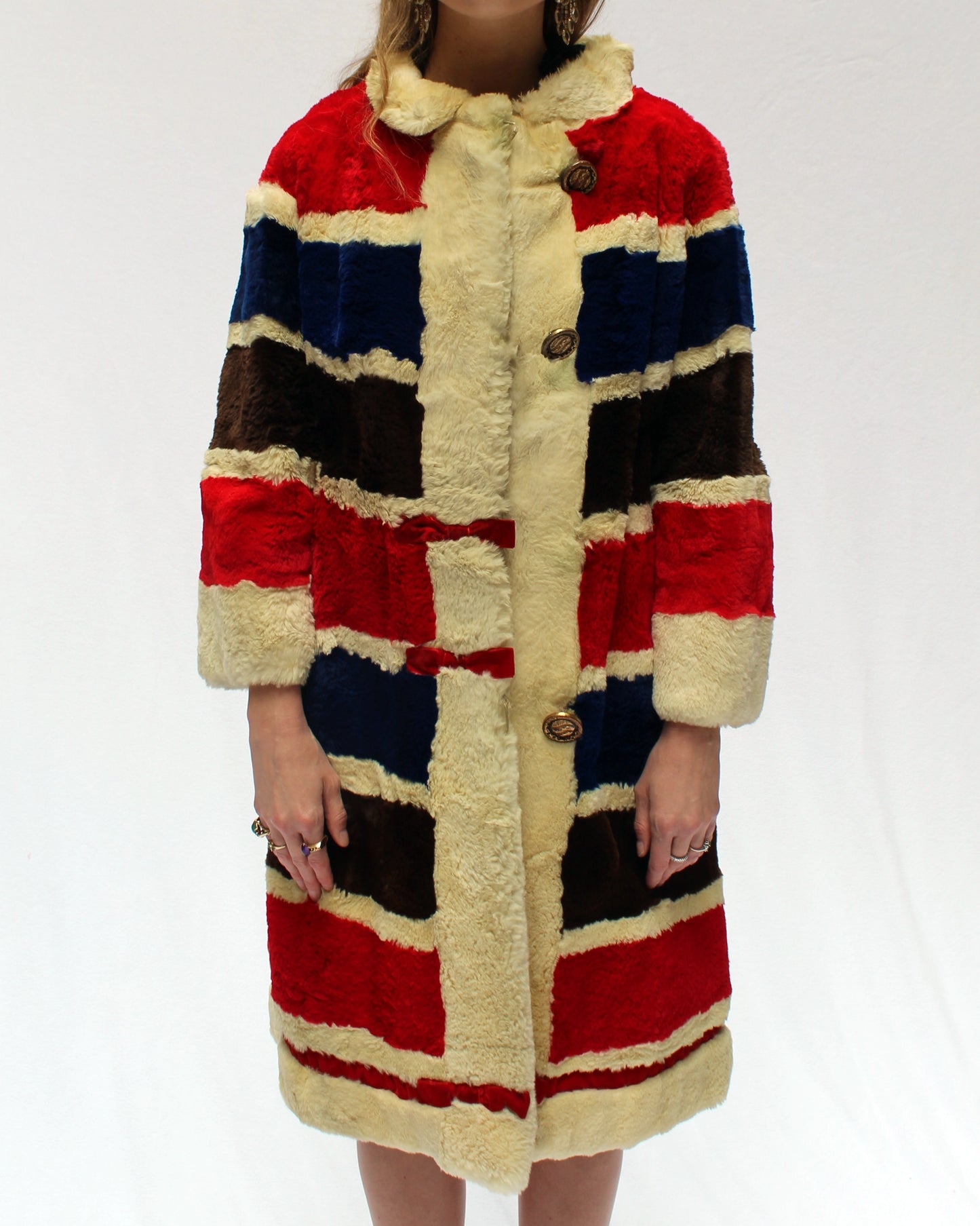 1950s SCHIAPARELLI STRIPED FUR COAT | Very Breezy Private Collection, Price on Request