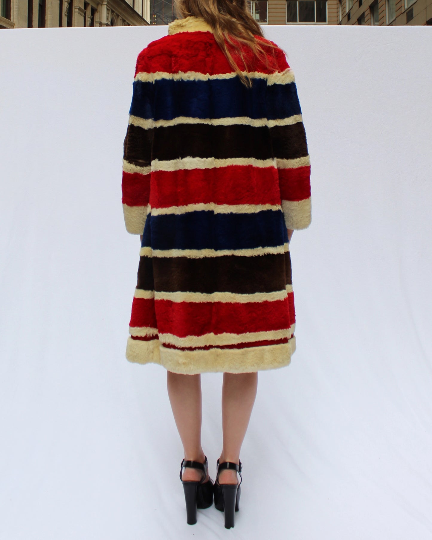 1950s SCHIAPARELLI STRIPED FUR COAT | Very Breezy Private Collection, Price on Request