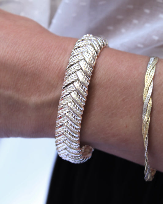 Vintage Chunky Braided Bracelet