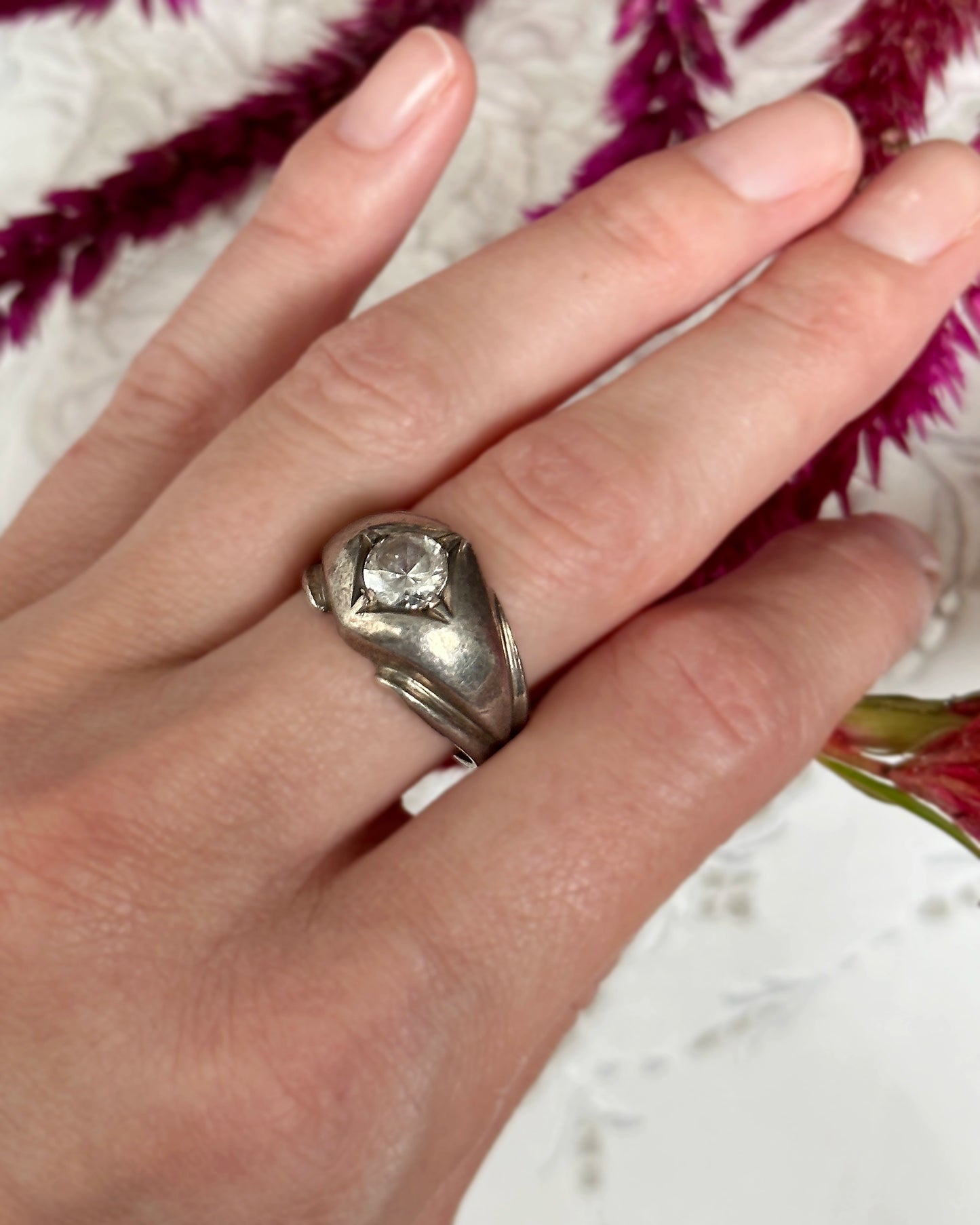 Silver online gypsy rings