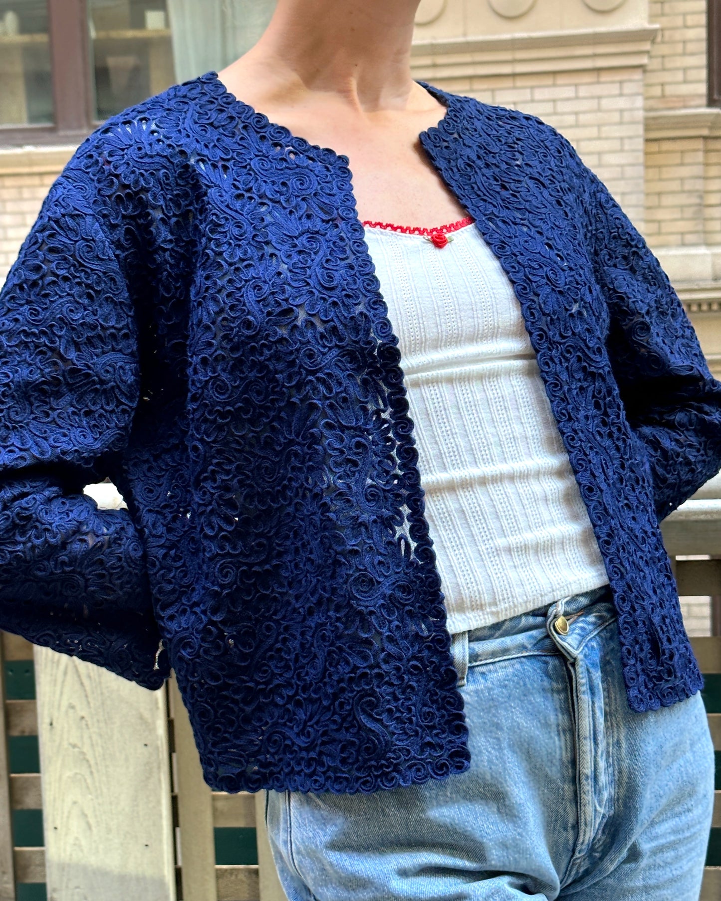 Vintage 1940s Austrian Embroidered Cardigan