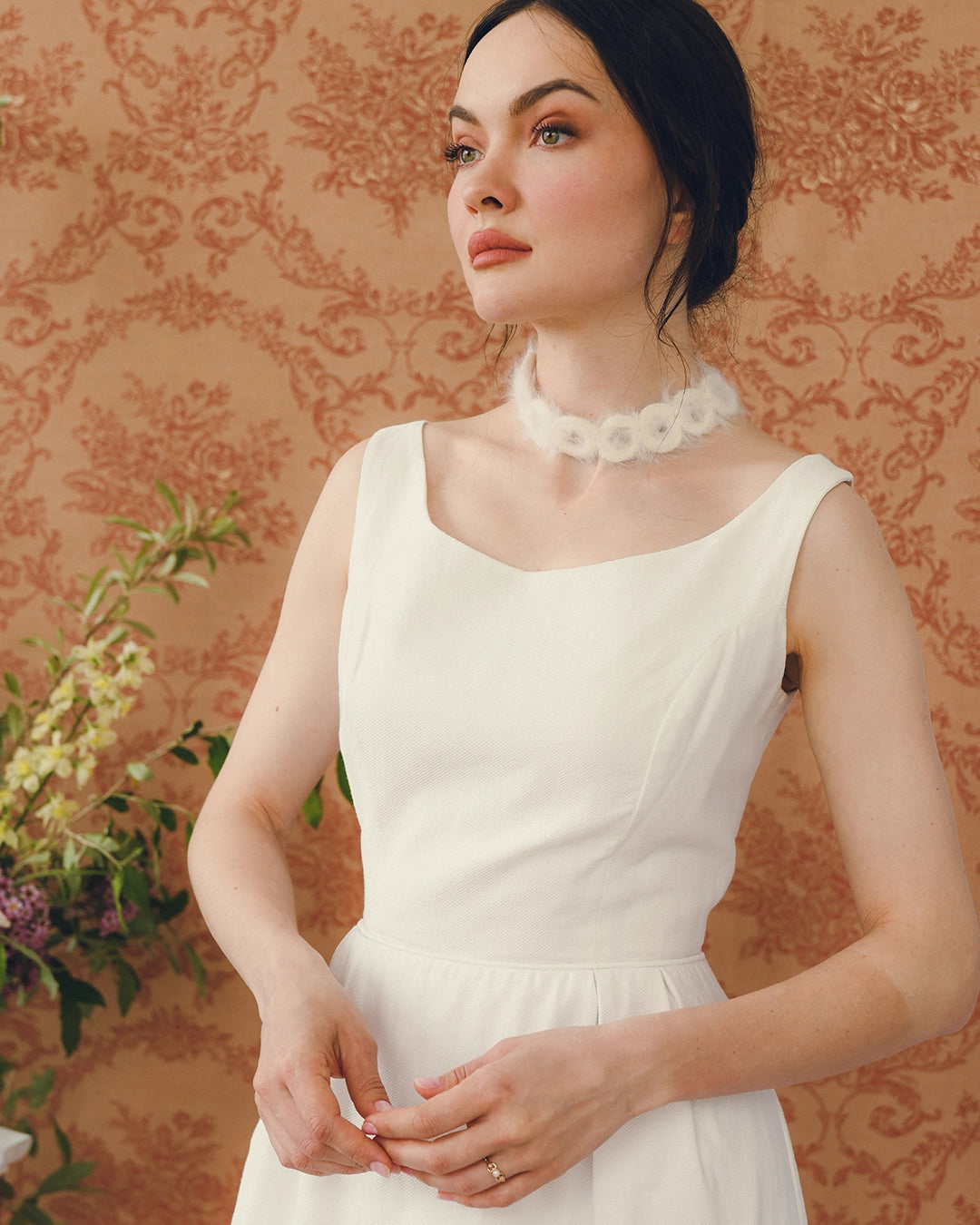 Custom for Annie - Vintage 1960s Angora Choker Necklace