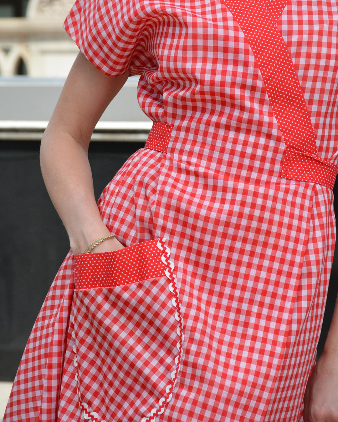 Vintage Red Gingham Wrap Dress – Very Breezy