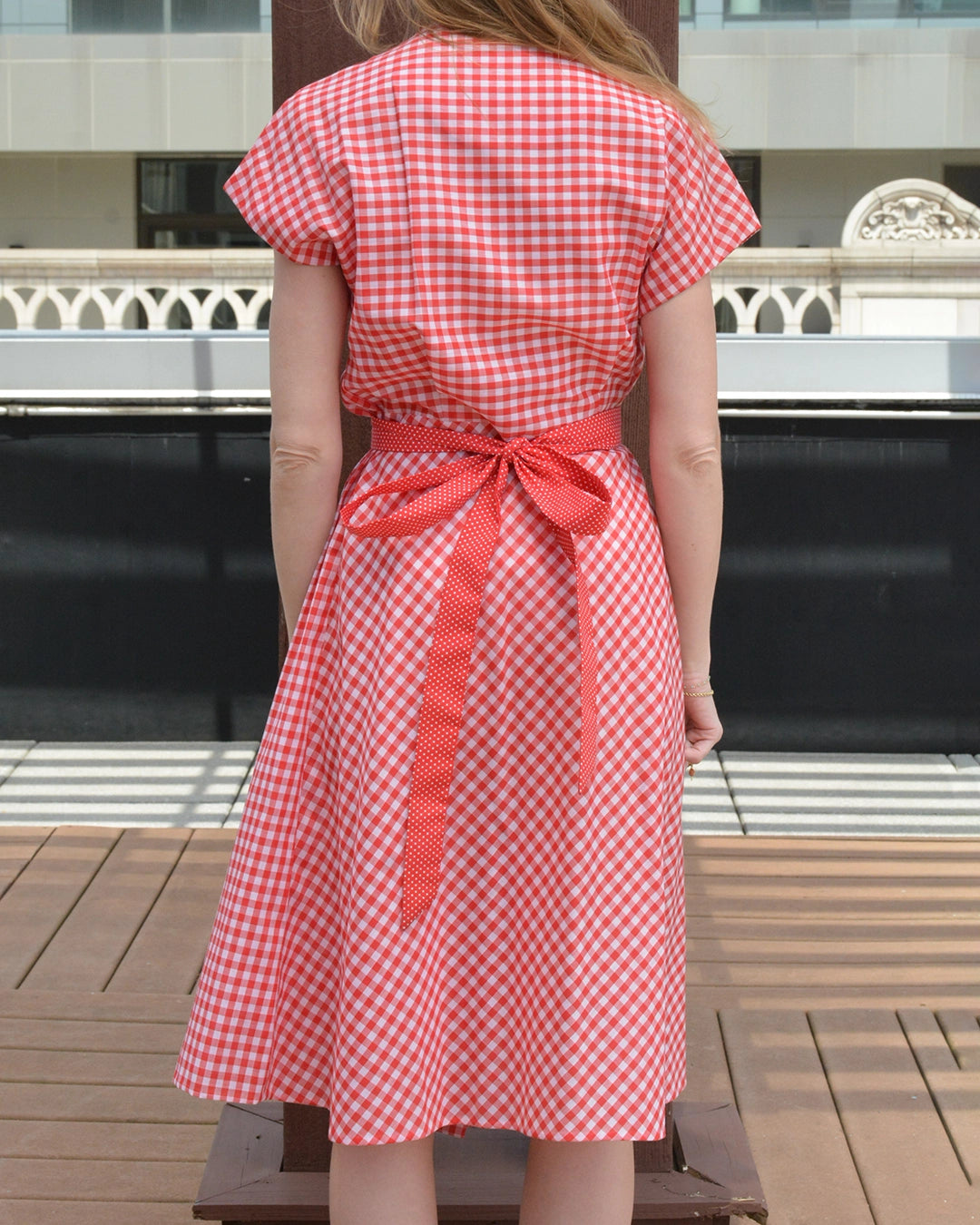 Vintage Red Gingham Wrap Dress – Very Breezy