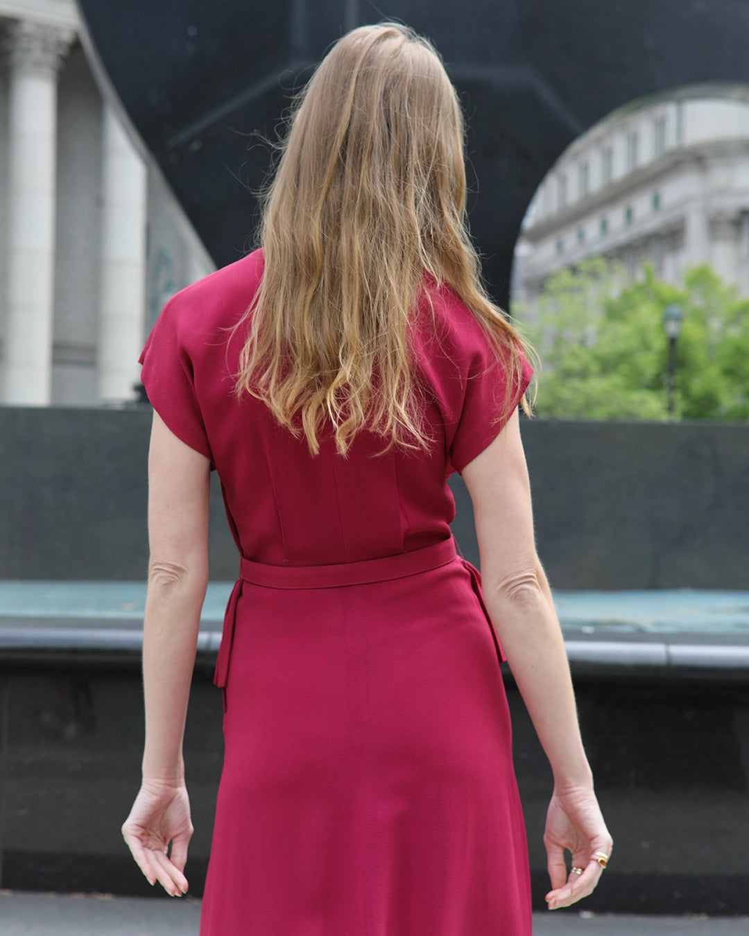 Vintage 1940s Embellished Peplum Dress