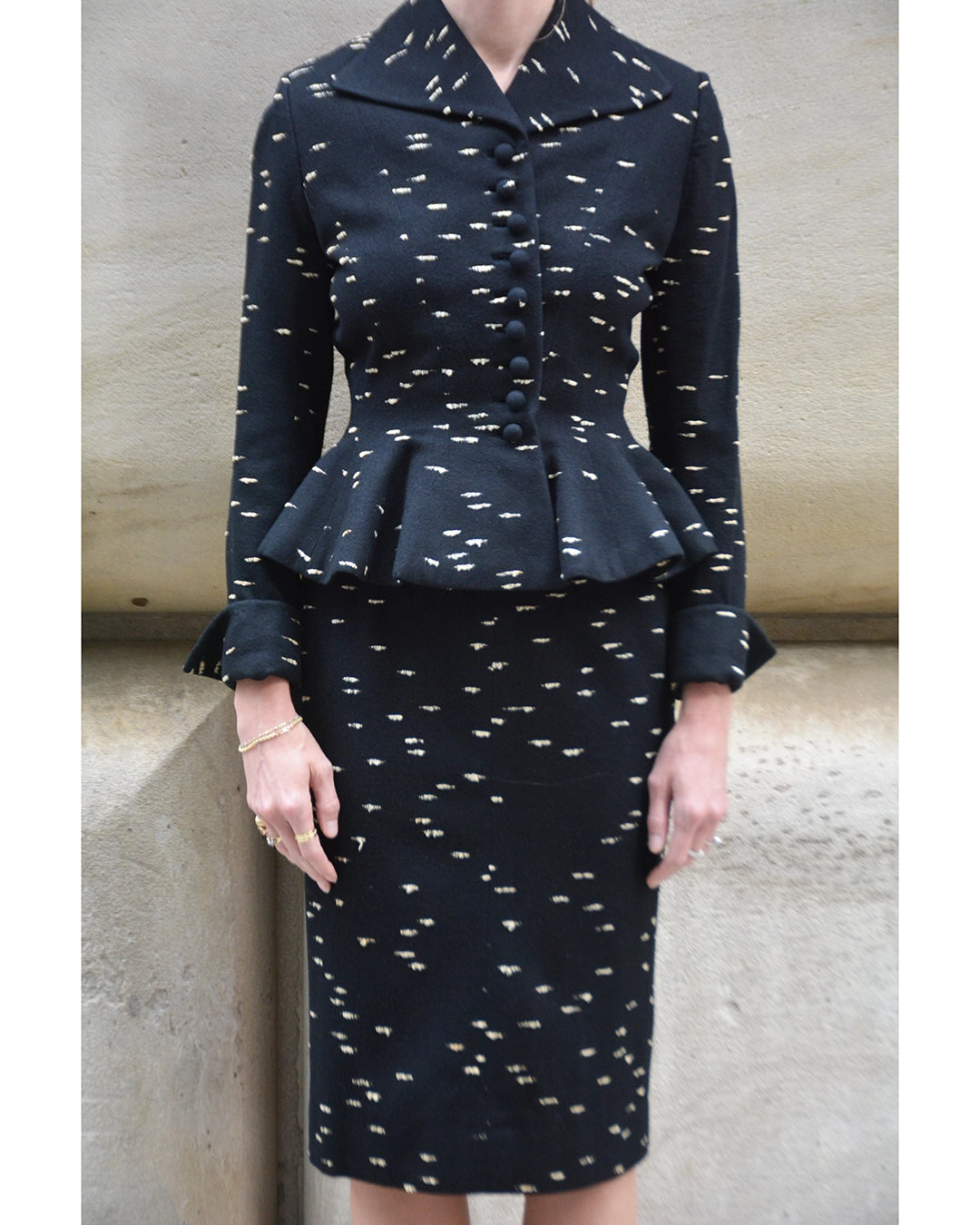 Vintage 1940s Lilli Ann Wool Skirt Suit