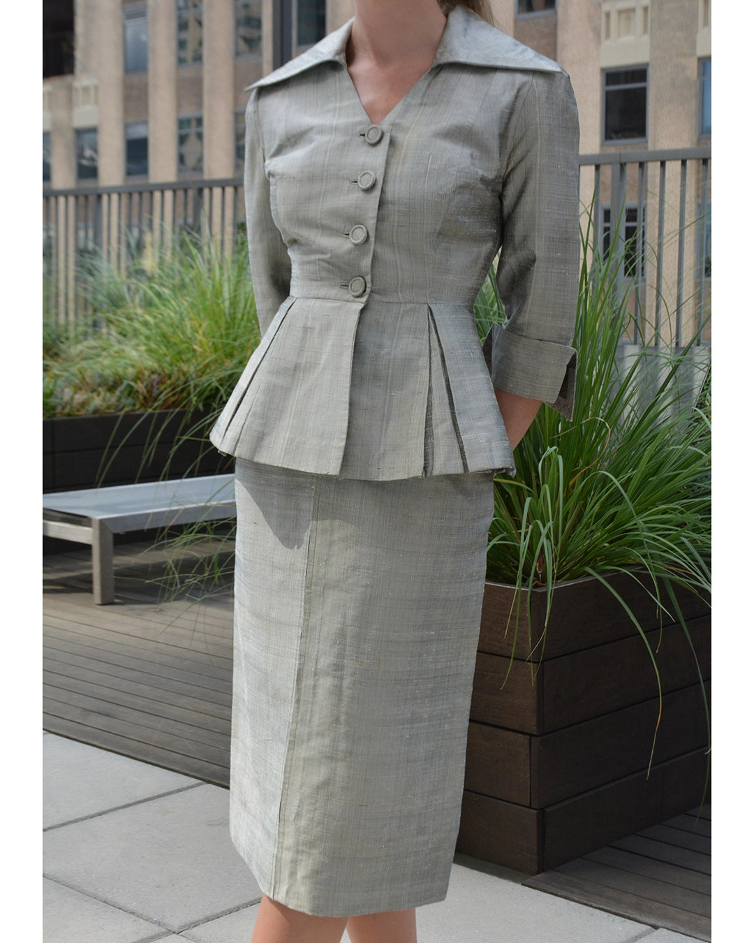 Vintage 1950s Jacket and Skirt Suit, in the style of Lilli Ann