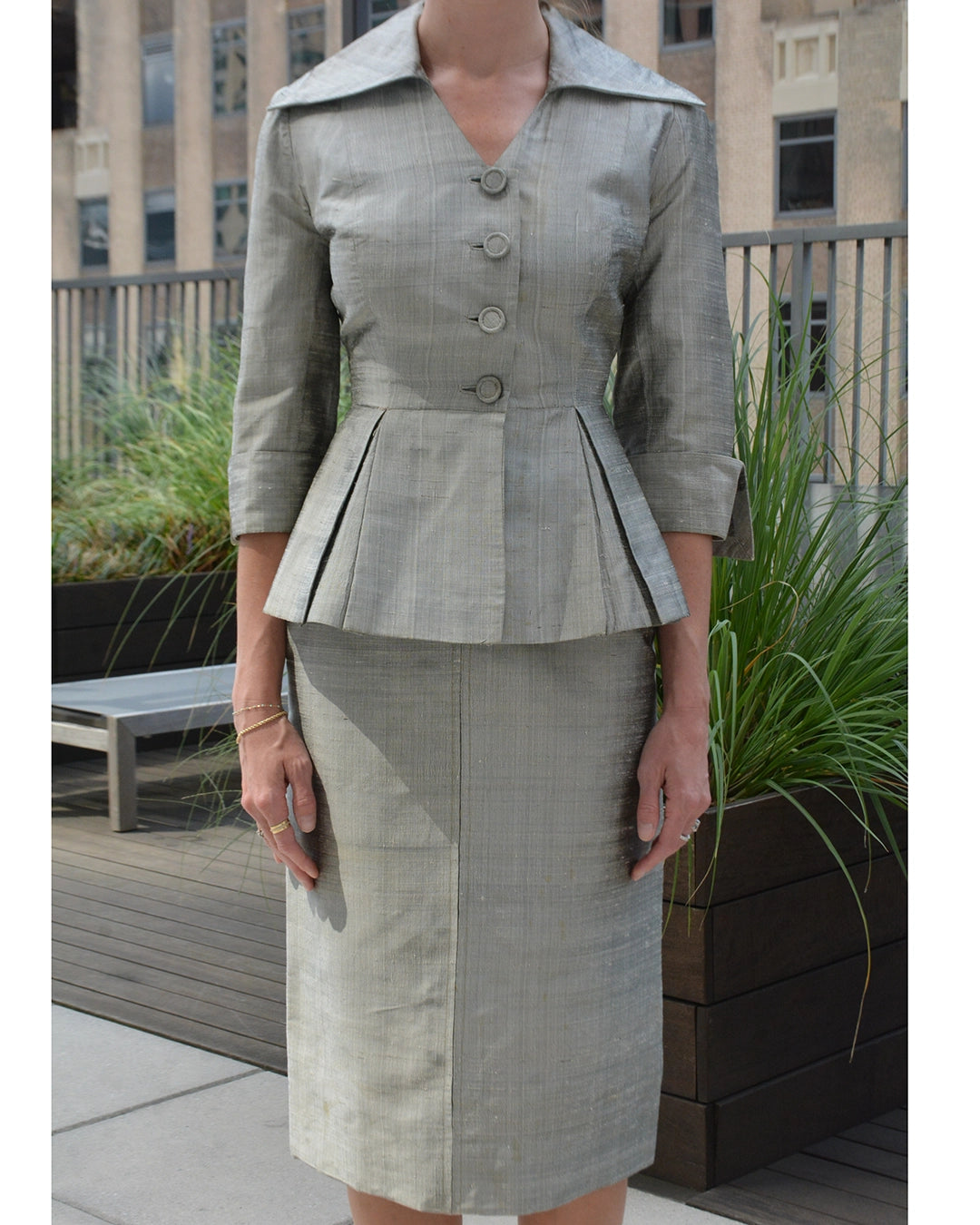 Vintage 1950s Jacket and Skirt Suit, in the style of Lilli Ann