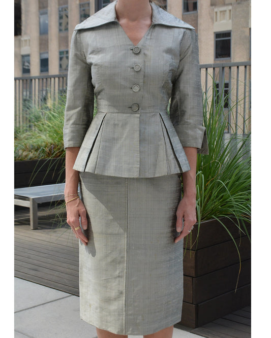 Vintage 1950s Jacket and Skirt Suit, in the style of Lilli Ann