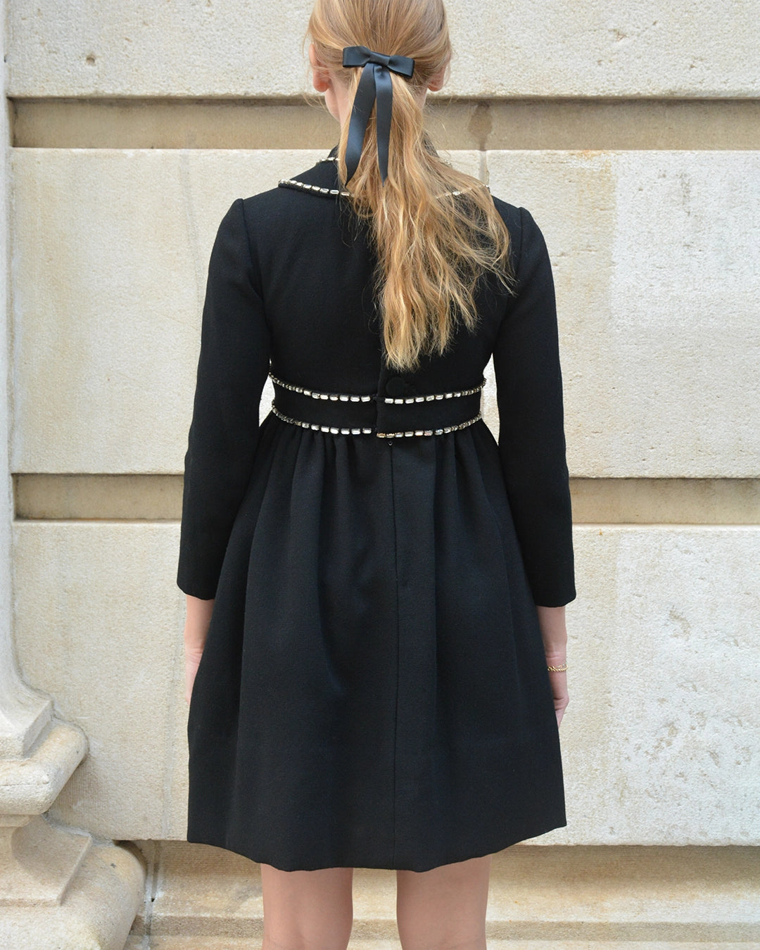 Vintage 1960s Donald Brooks Embellished Mod Cocktail Dress
