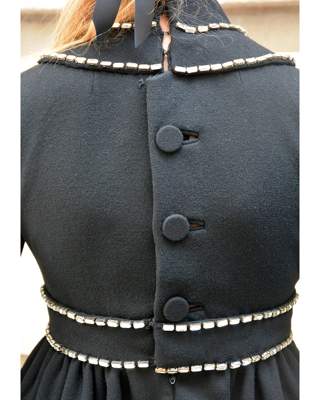 Vintage 1960s Donald Brooks Embellished Mod Cocktail Dress