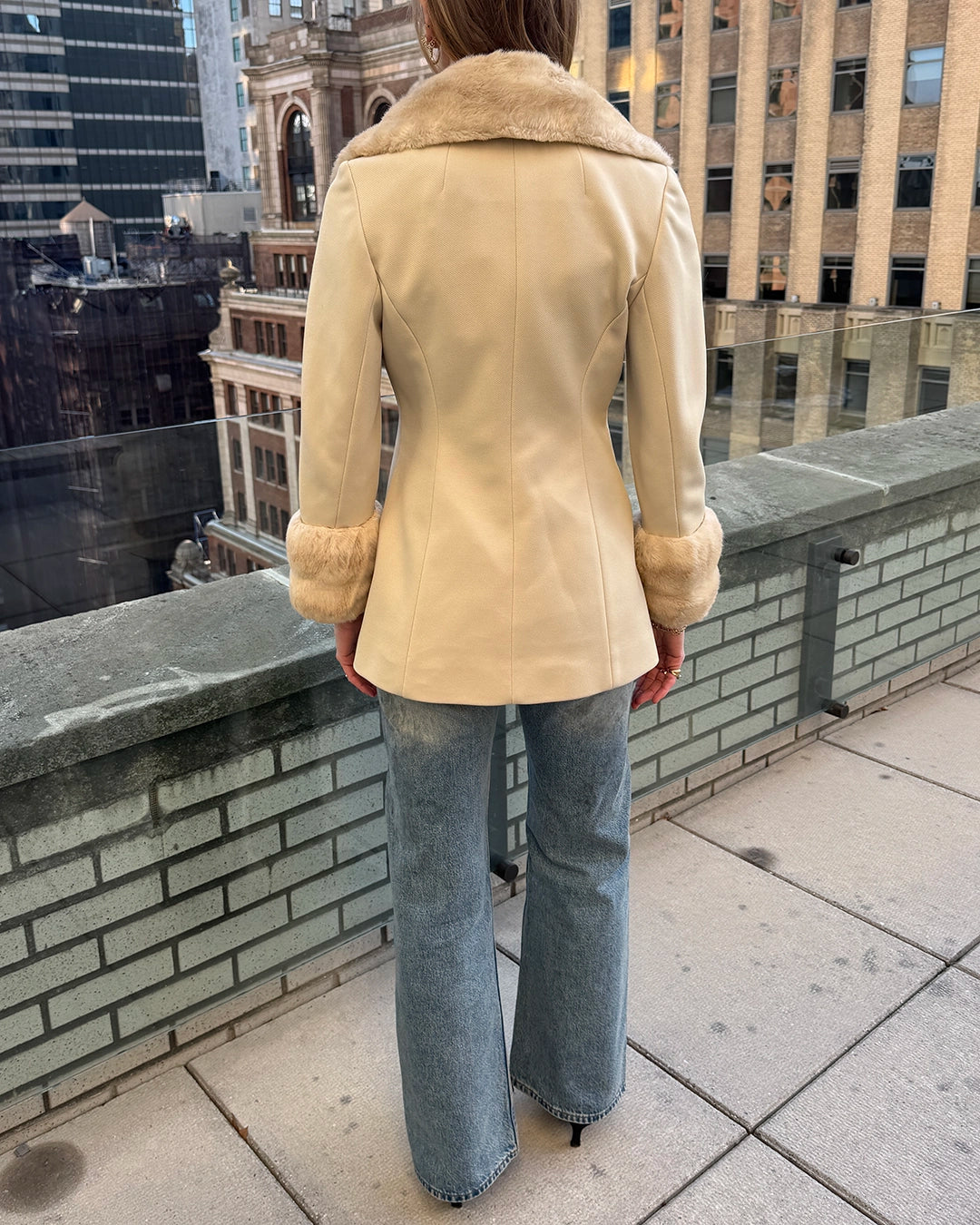 Vintage 1960s Lilli Ann Fur Collar Jacket