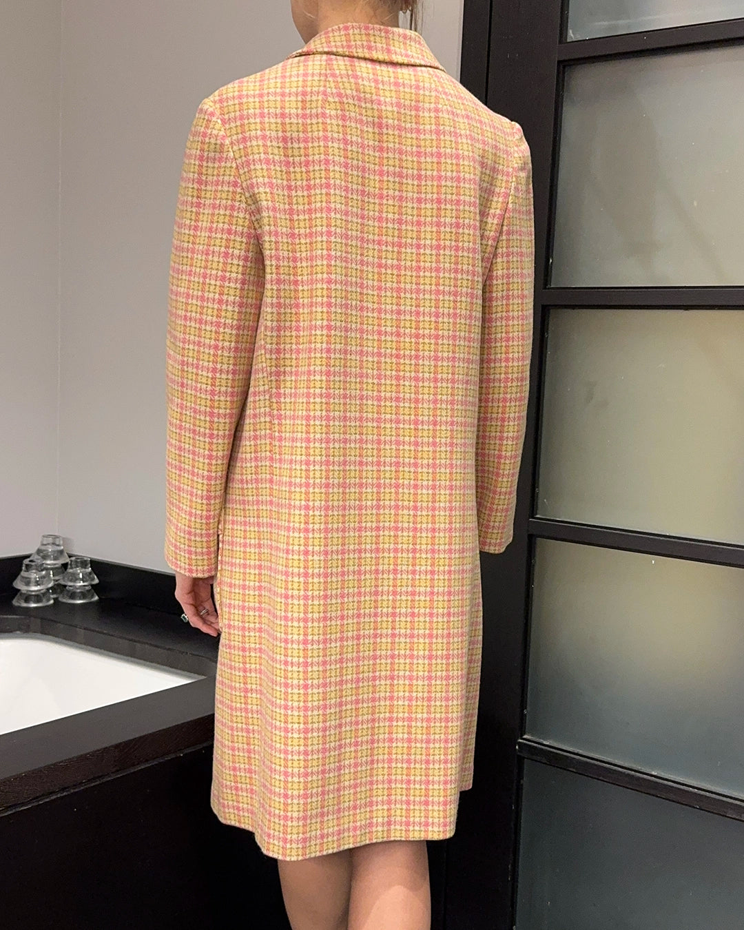 Vintage 1960s Pastel Plaid Coat
