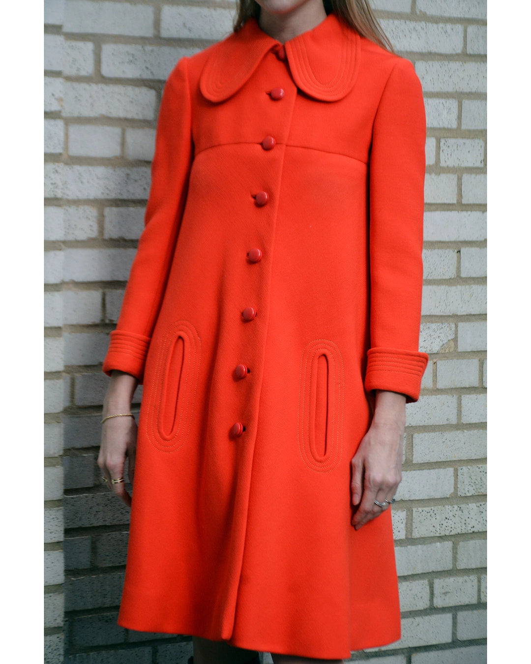 Vintage 1960s Pierre Cardin Mod Wool Coat