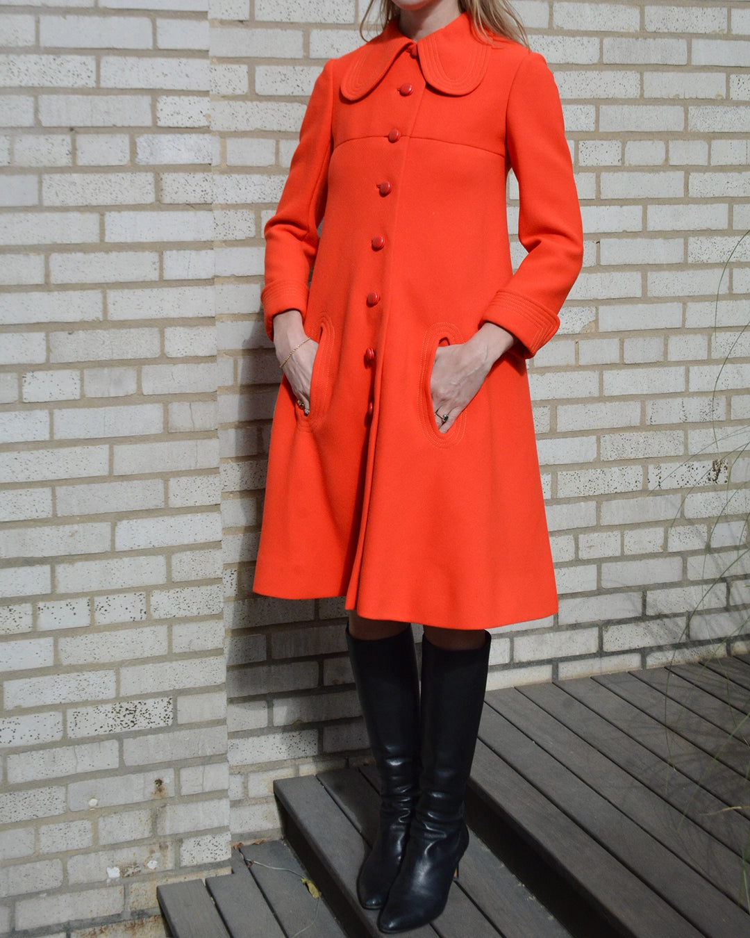 Vintage 1960s Pierre Cardin Mod Wool Coat