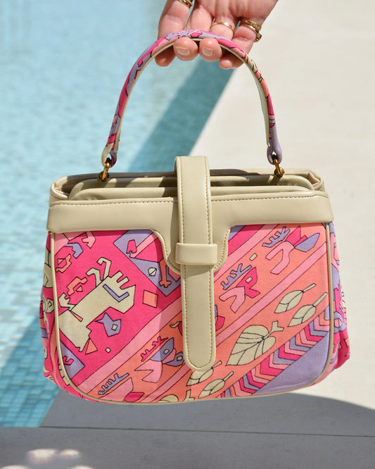 Vintage 1960s Psychedelic Pucci-Print Handbag