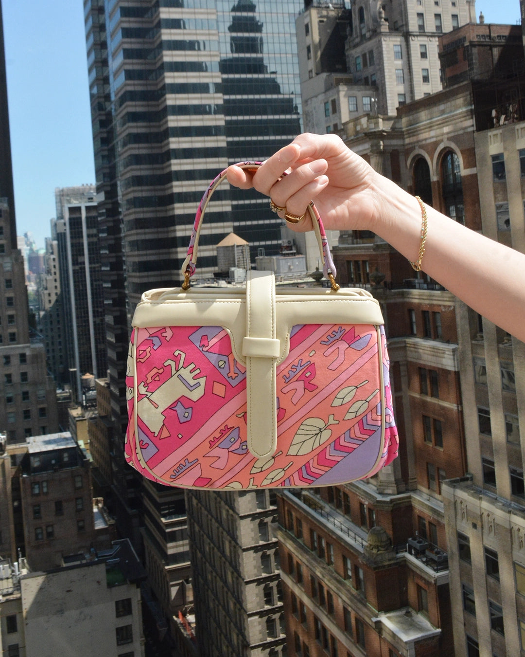 Vintage 1960s Psychedelic Pucci-Print Handbag