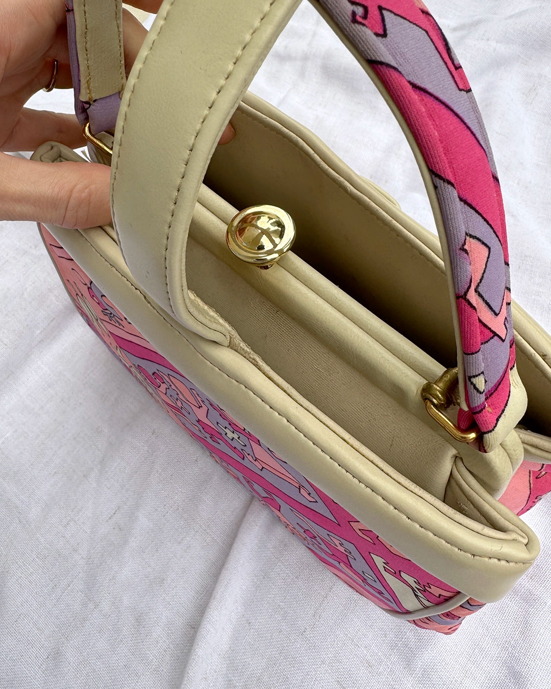 Vintage 1960s Psychedelic Pucci-Print Handbag