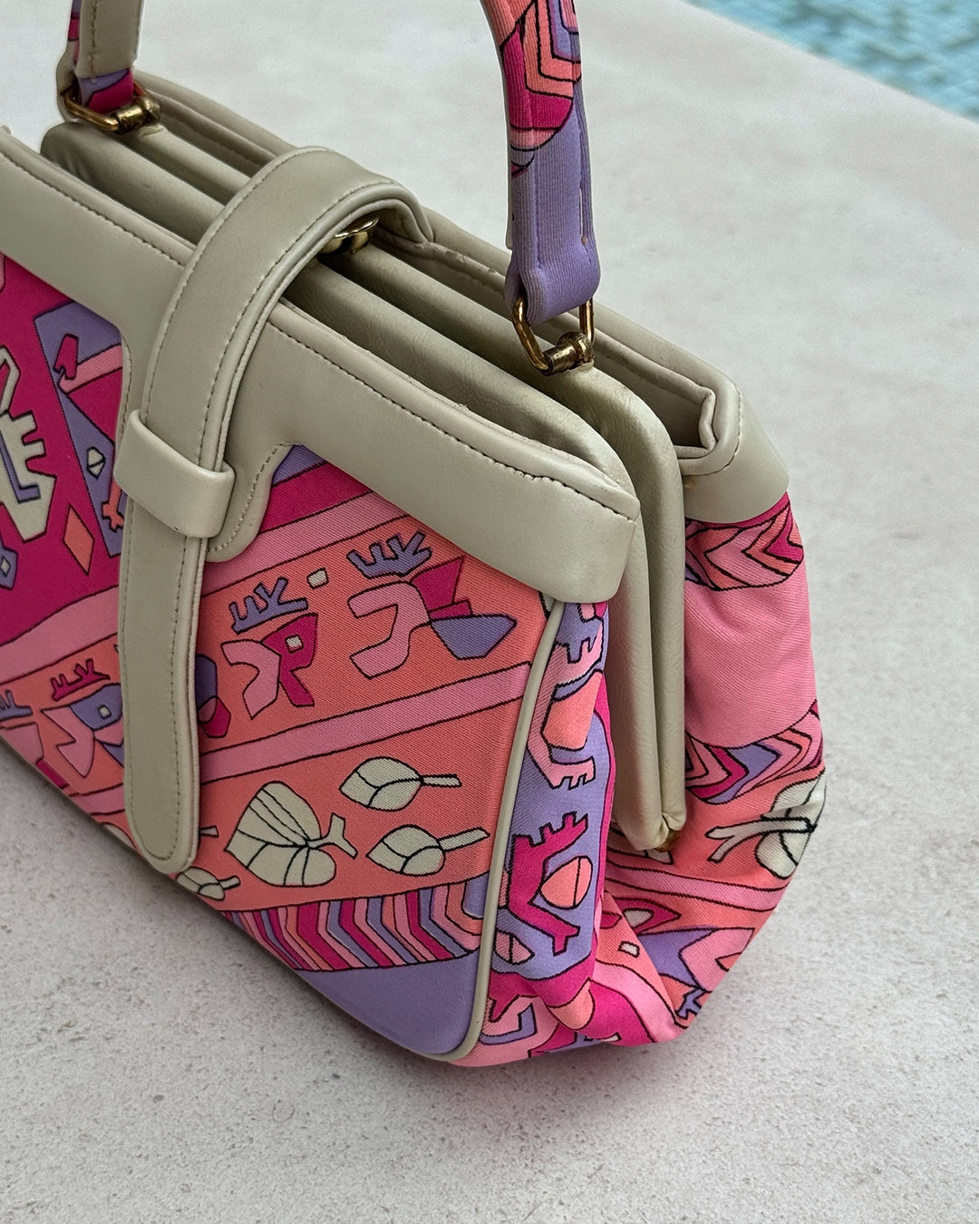 Vintage 1960s Psychedelic Pucci-Print Handbag